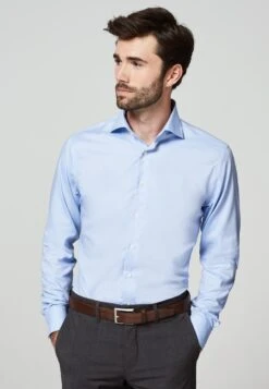 Slim Fit - Zakelijk Overhemd - Licht Blauw