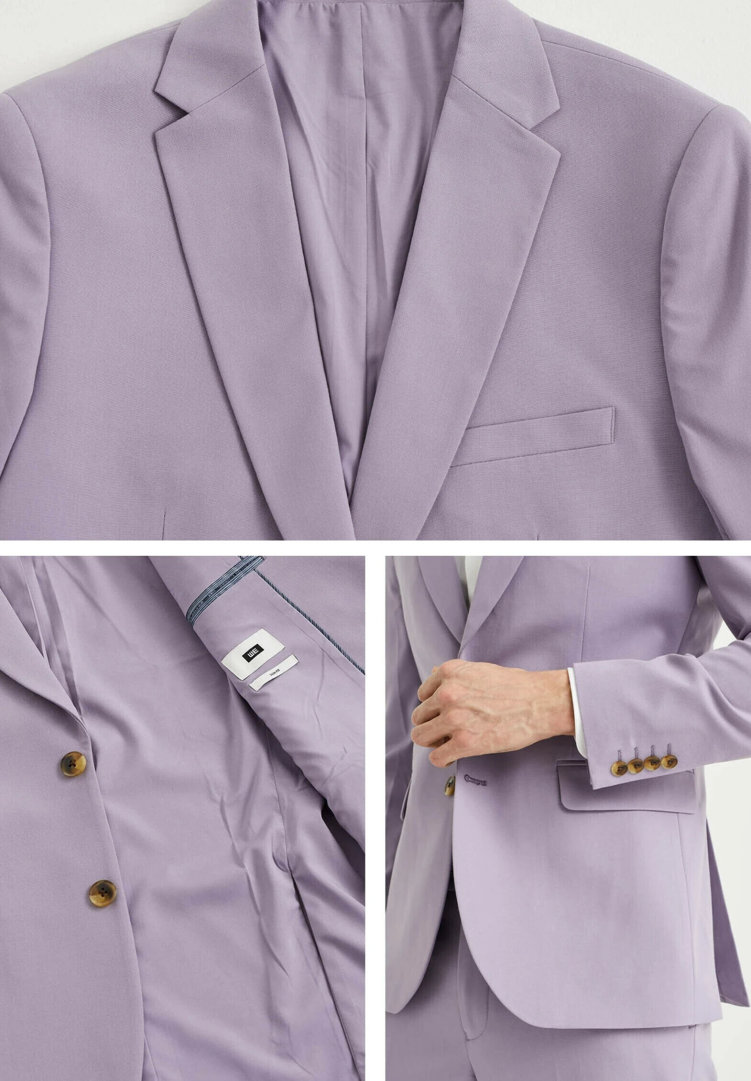 WE FASHION Taro - Blazer - Violet 4 WE FASHION Taro - Blazer - Violet - Afbeelding 4