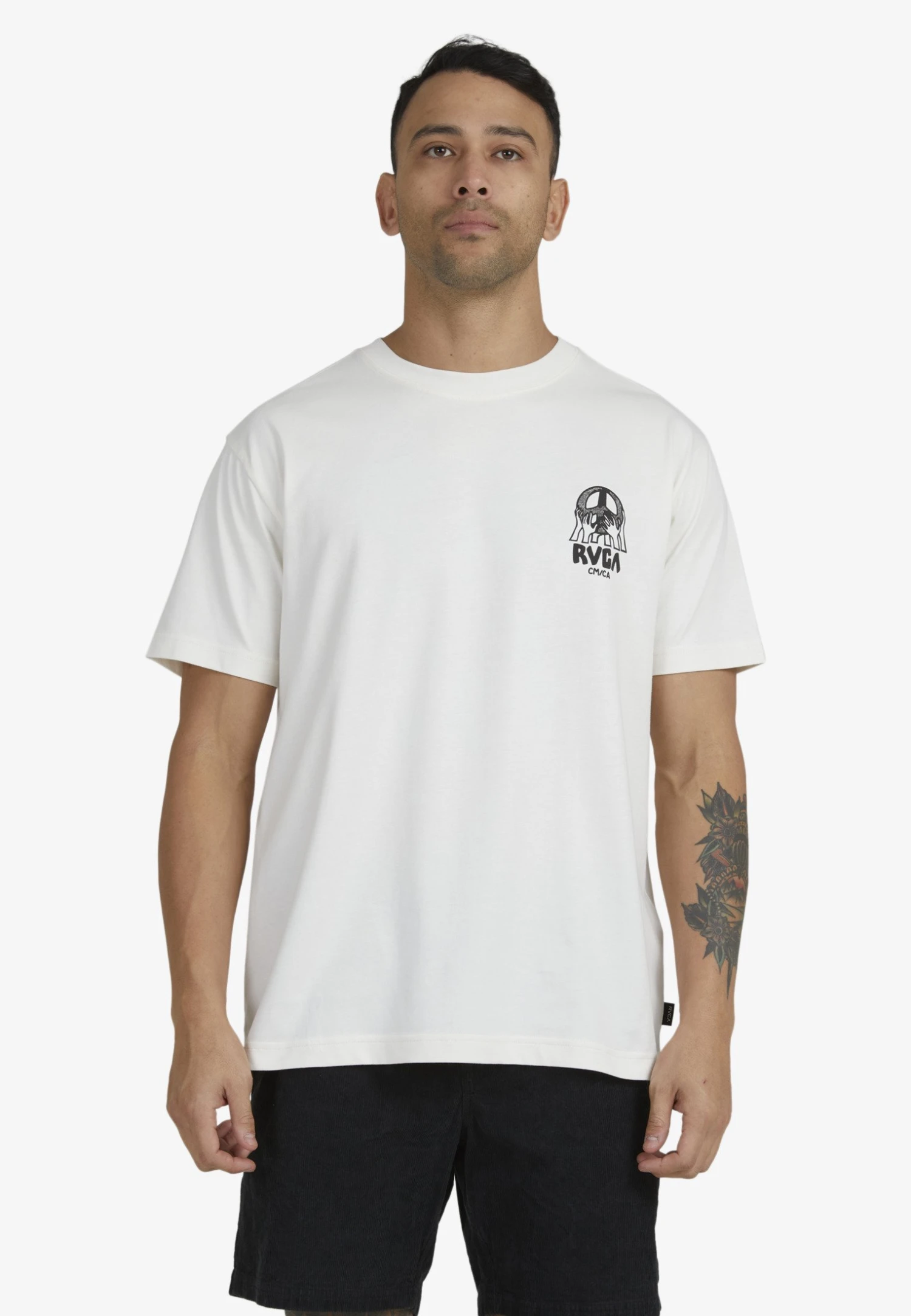 RVCA Helping Hands - T-Shirt Print - Salt 2 RVCA Helping Hands - T-Shirt Print - Salt - Afbeelding 2