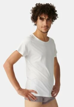 Sloggi T-Shirt - Pyjamashirt - Weiß