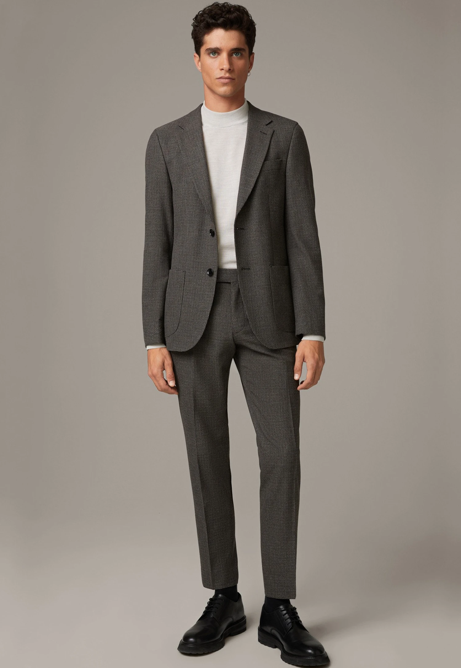 Strellson Sakko Arndt - Blazer - Dunkelbraun Schwarz Gemustert 2 Strellson Sakko Arndt - Blazer - Dunkelbraun Schwarz Gemustert - Afbeelding 2