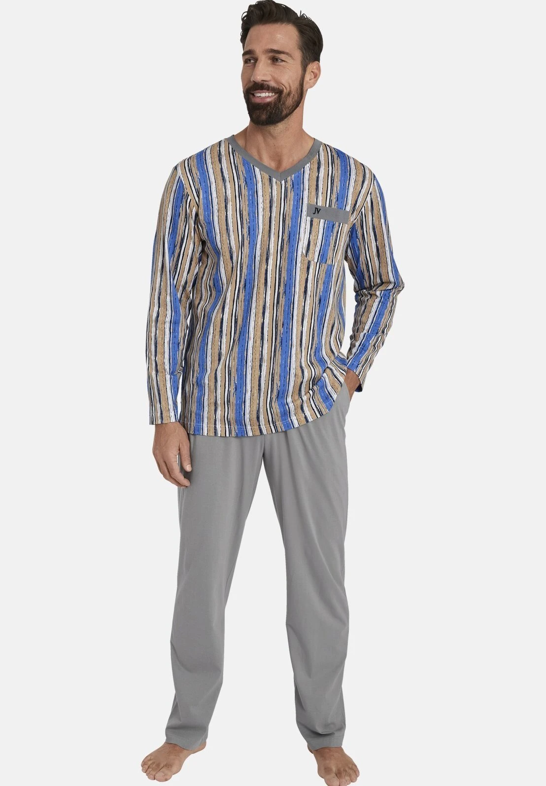 Set Antos - Pyjama - Beige/Gemustert 1 Set Antos - Pyjama - Beige/Gemustert