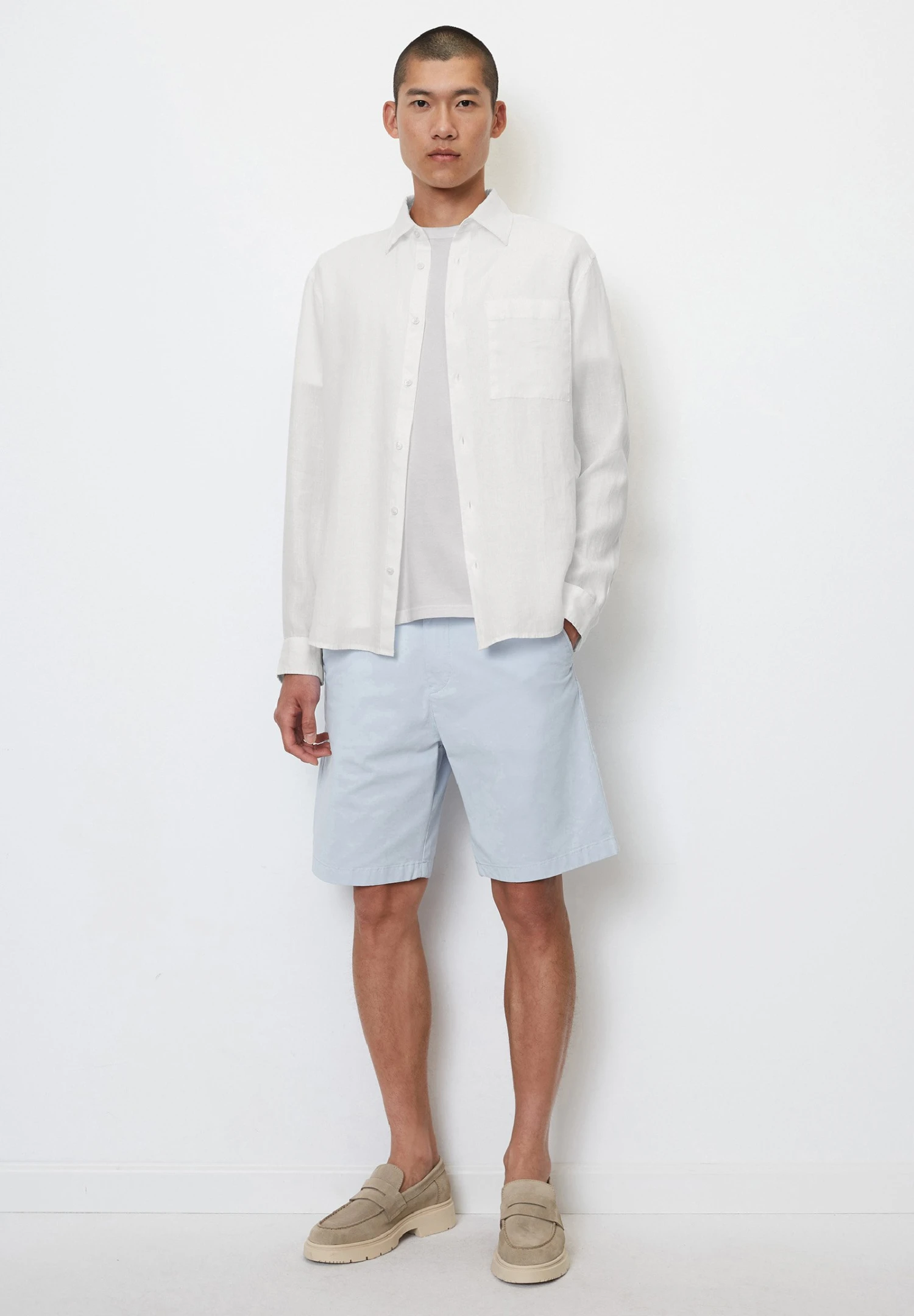 Marc O'Polo Eksjö - Shorts - Airblue 2 Marc O'Polo Eksjö - Shorts - Airblue - Afbeelding 2