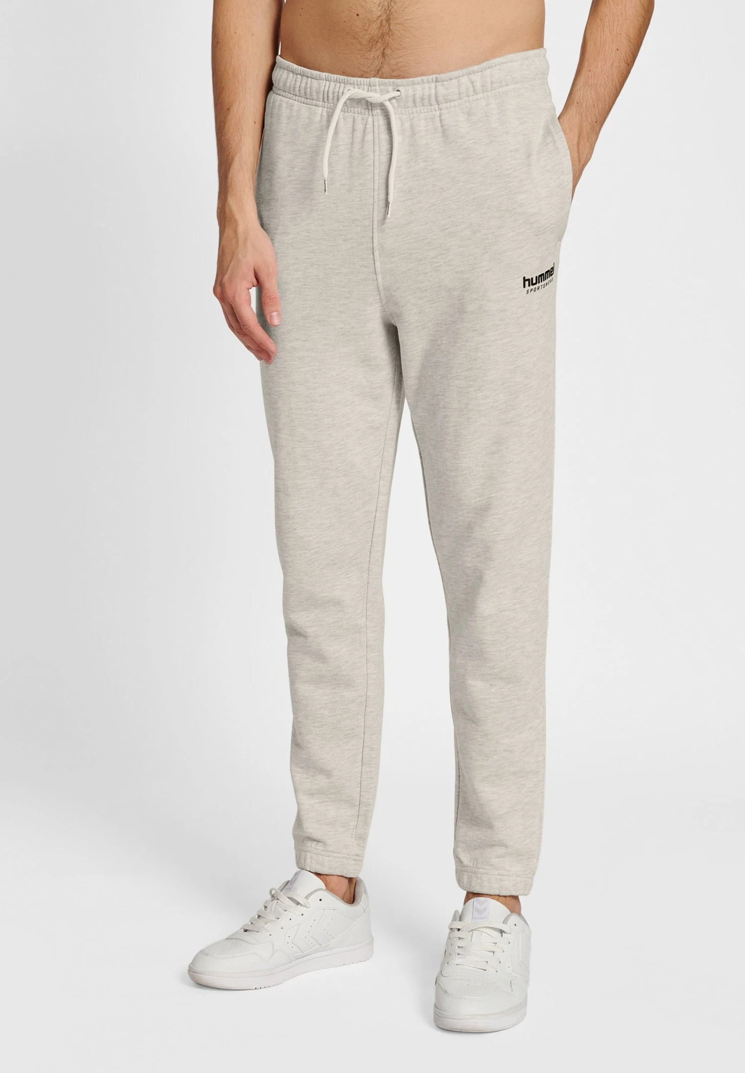 Hummel Gabe - Trainingsbroek - Tofu Melange 1 Hummel Gabe - Trainingsbroek - Tofu Melange