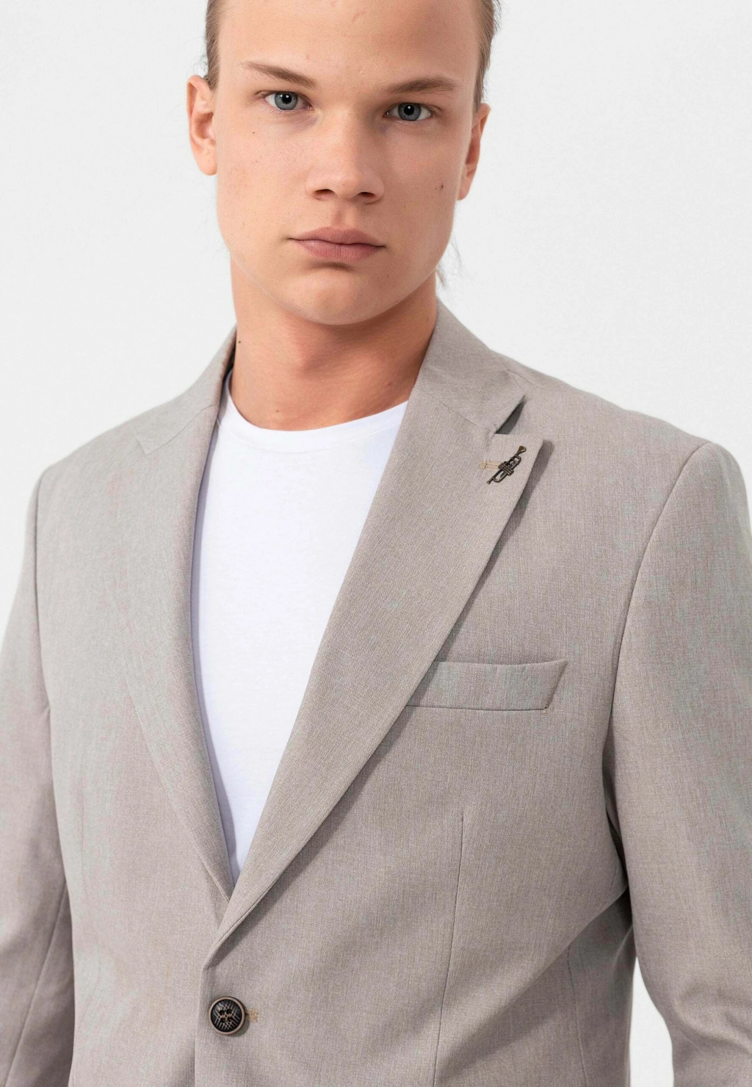 Blazer - Beige Melange 6 Blazer - Beige Melange - Afbeelding 6