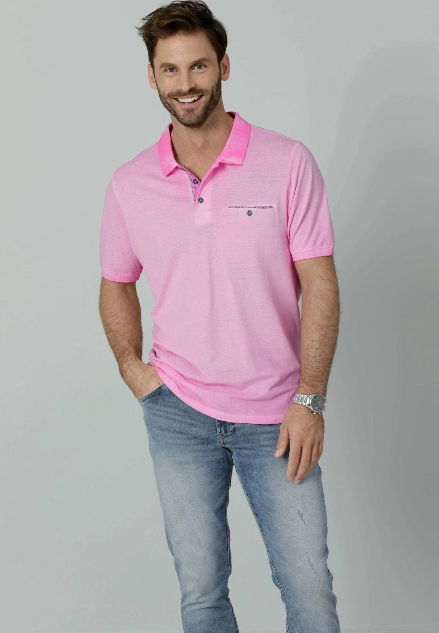 Poloshirt - Rosa 4 Poloshirt - Rosa - Afbeelding 4