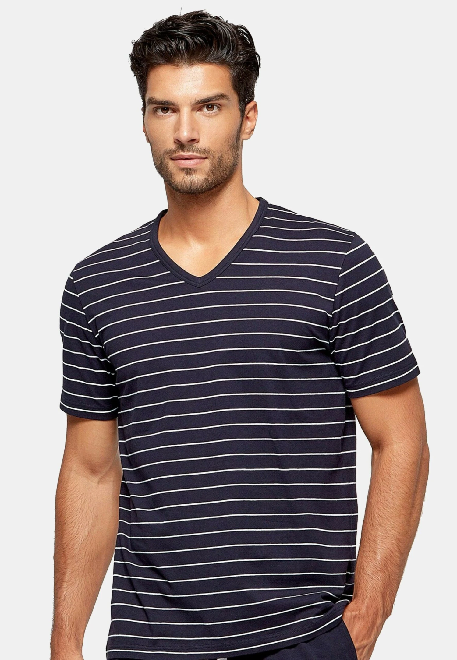 Cotton Organic - Pyjamashirt - Bleu / Turquoise 3 Cotton Organic - Pyjamashirt - Bleu / Turquoise - Afbeelding 3