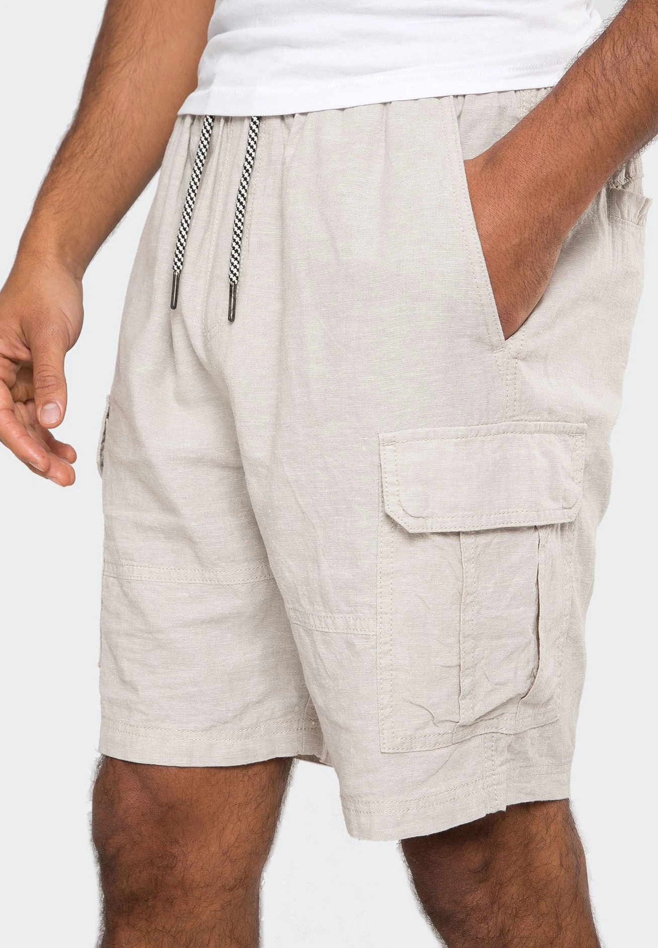 Threadbare Shorts - Stone 4 Threadbare Shorts - Stone - Afbeelding 4