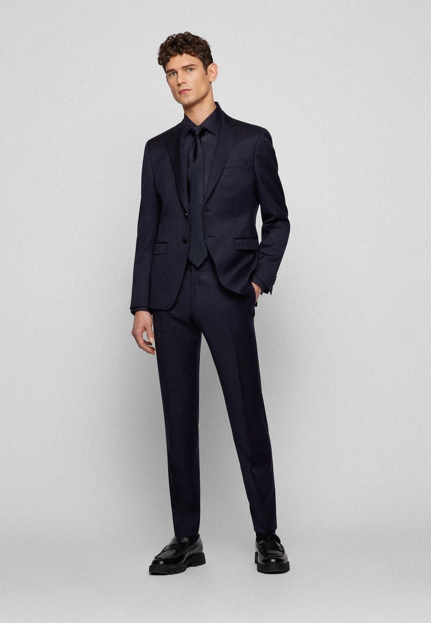 Boss H-Reymond-B1 - Colbert - Dark Blue 2 Boss H-Reymond-B1 - Colbert - Dark Blue - Afbeelding 2