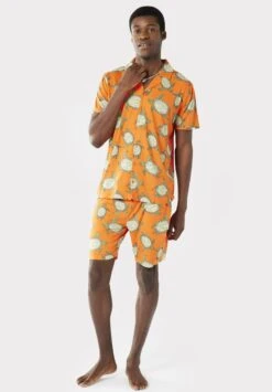 Turtles Button Up Set - Pyjama - Orange