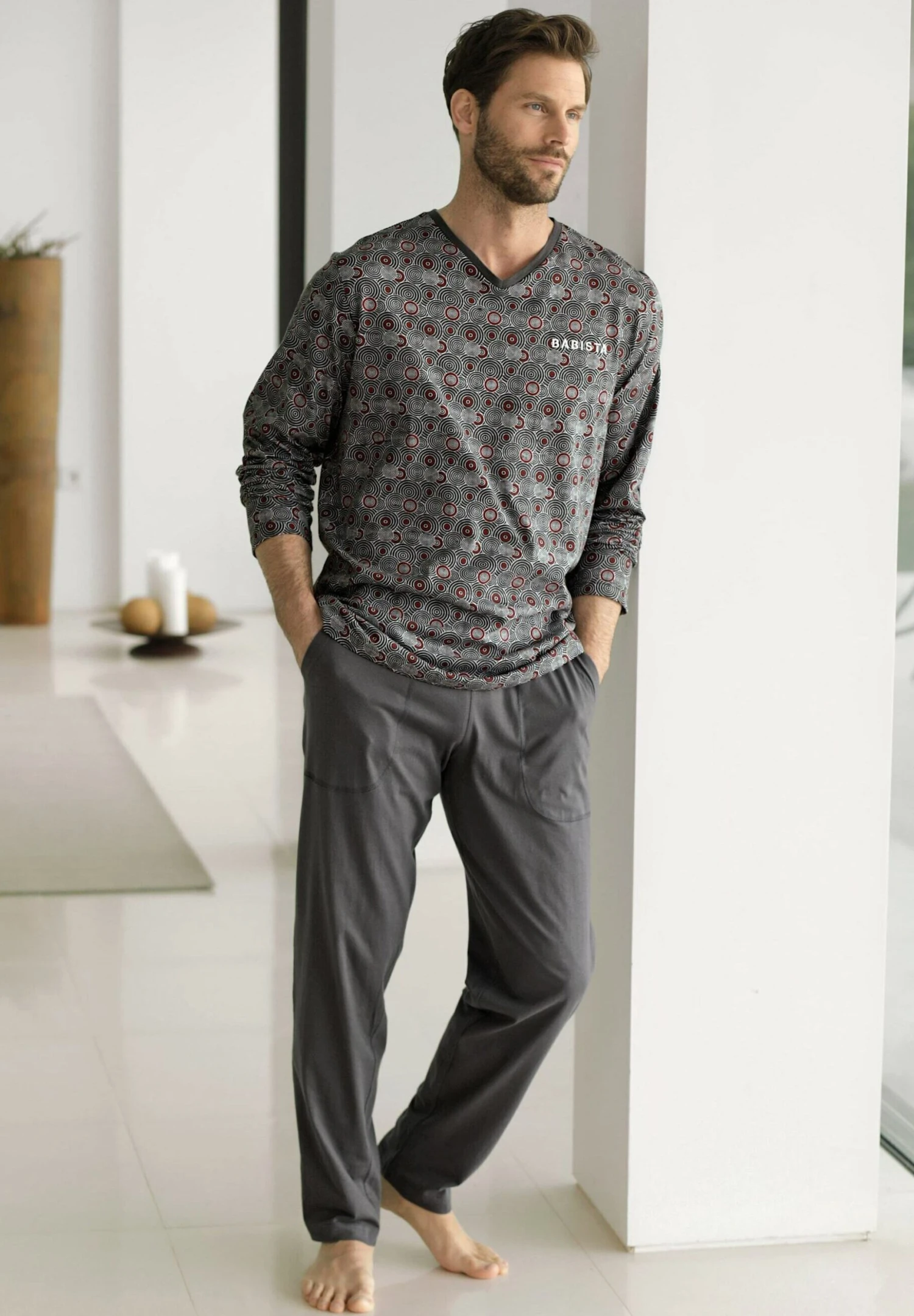 Set Im 2Er-Pack - Pyjama - Grau 2 Set Im 2Er-Pack - Pyjama - Grau - Afbeelding 2