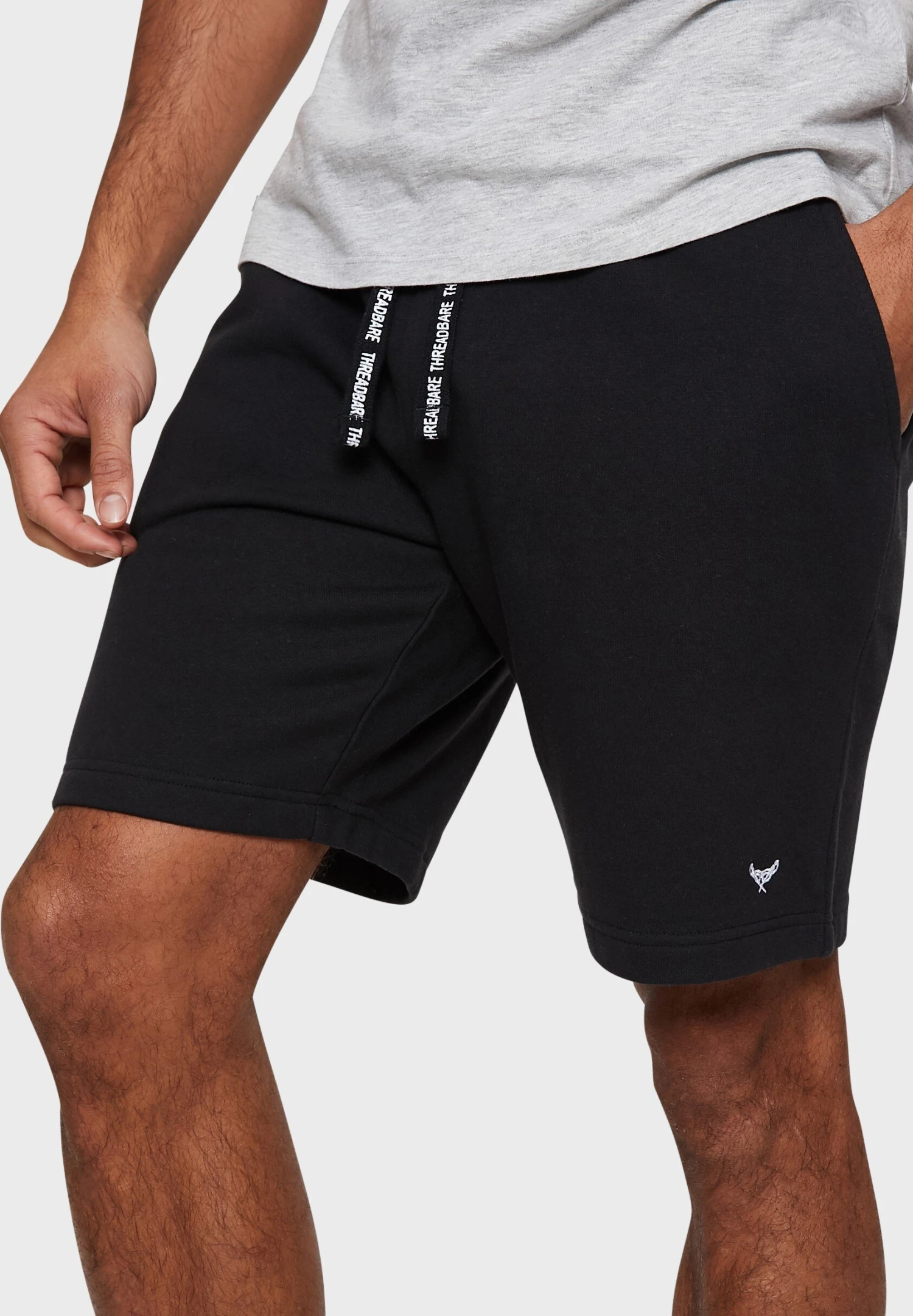 Threadbare 2 Pack Set - Shorts - BlackGrey Marl 3 Threadbare 2 Pack Set - Shorts - BlackGrey Marl - Afbeelding 3