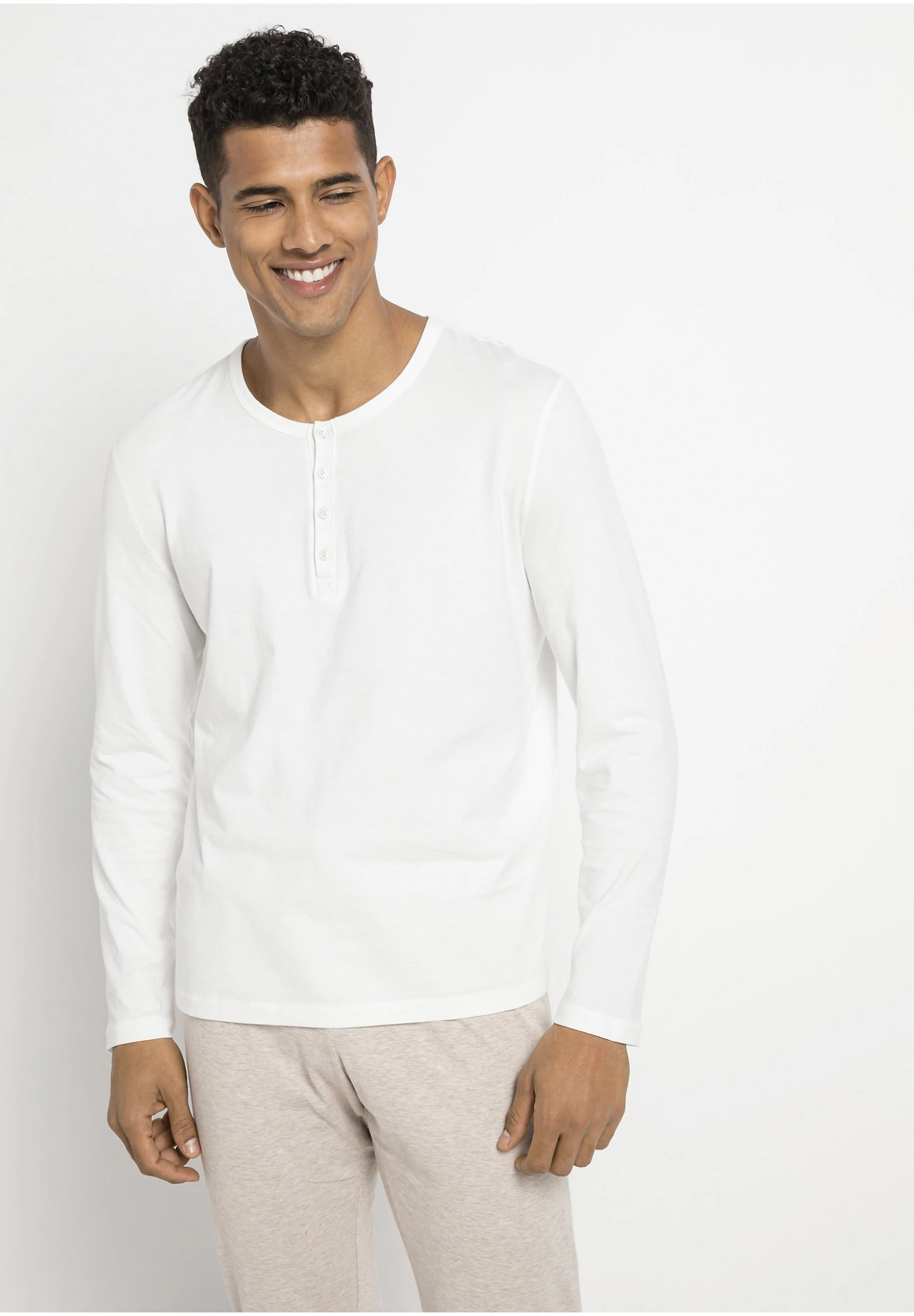 Organic Schlafshirt - Pyjamashirt - Naturweiss 1 Organic Schlafshirt - Pyjamashirt - Naturweiss