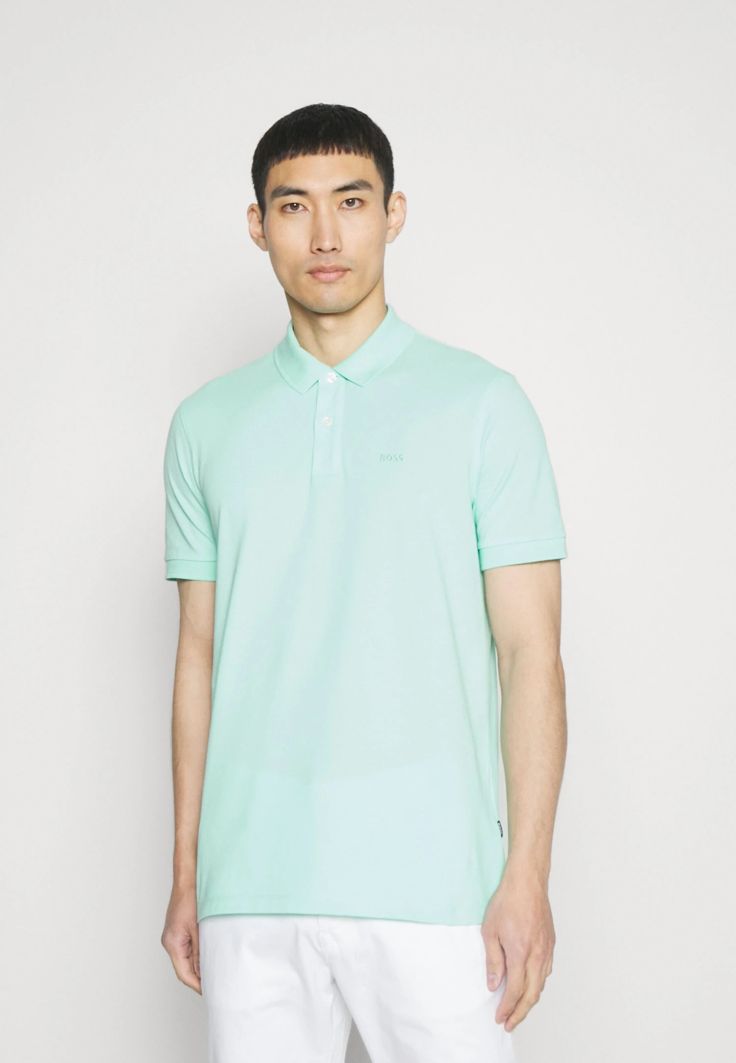 Boss Cotton-Piquée Regular Fit Polo - Poloshirt - Open Green 1 Boss Cotton-Piquée Regular Fit Polo - Poloshirt - Open Green