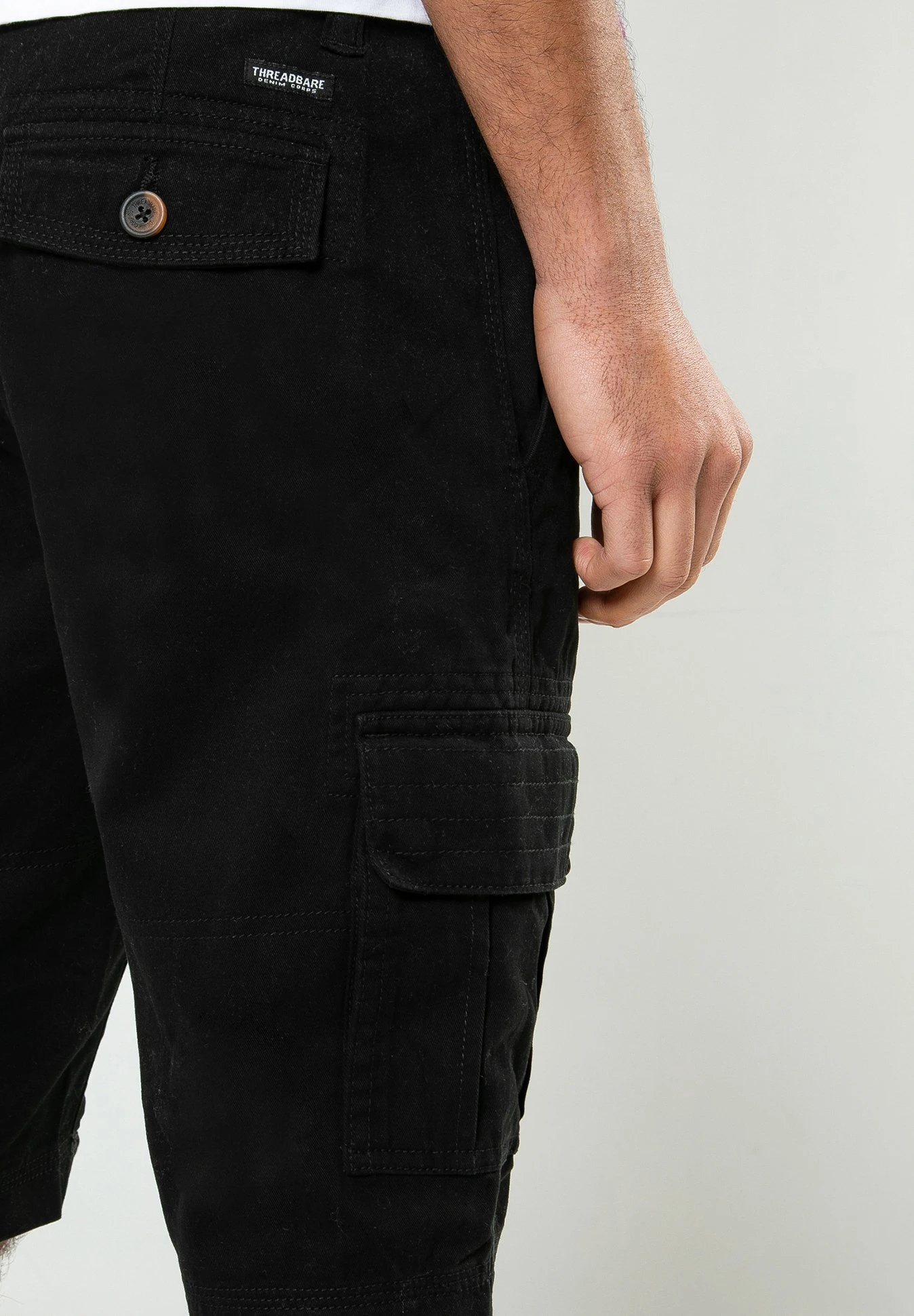 Threadbare Bute - Shorts - Black 4 Threadbare Bute - Shorts - Black - Afbeelding 4