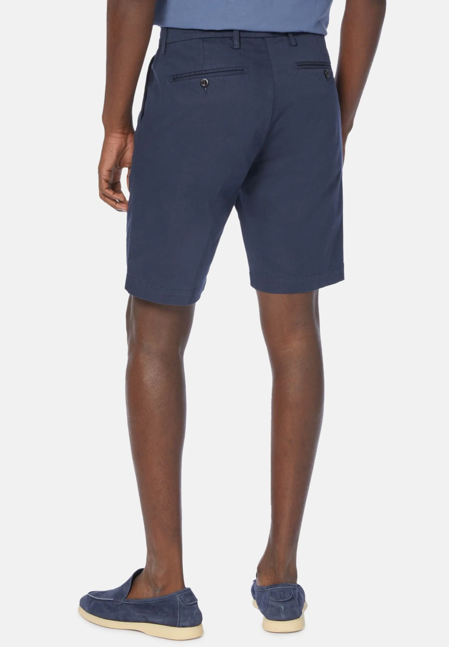 Stretch And Bermuda Co - Shorts - Navy Blue 3 Stretch And Bermuda Co - Shorts - Navy Blue - Afbeelding 3