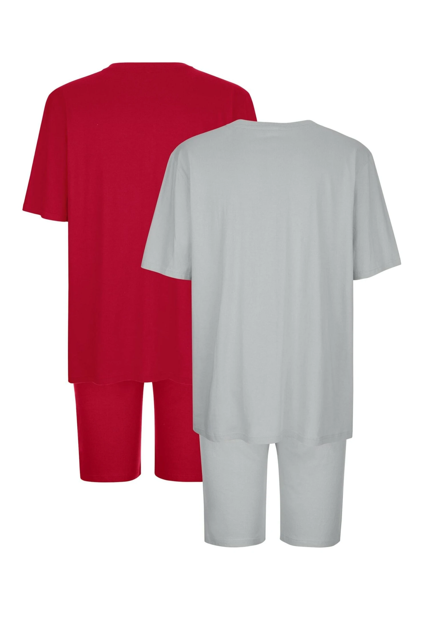 2Er-Pack - Pyjama - Rot Grau 2 2Er-Pack - Pyjama - Rot Grau - Afbeelding 2