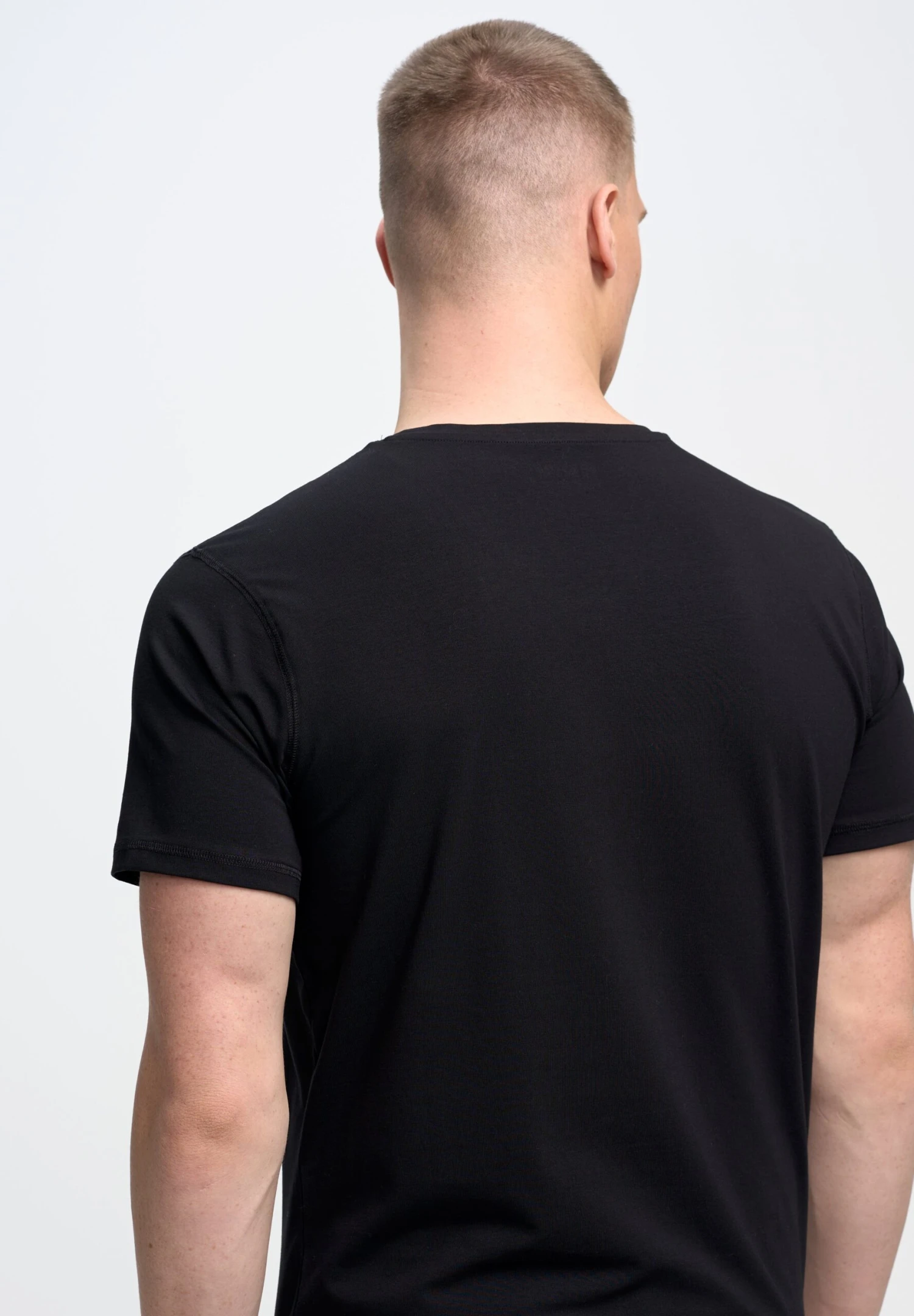 BIG STAR Classicov - T-Shirt Basic - Schwarz 2 BIG STAR Classicov - T-Shirt Basic - Schwarz - Afbeelding 2