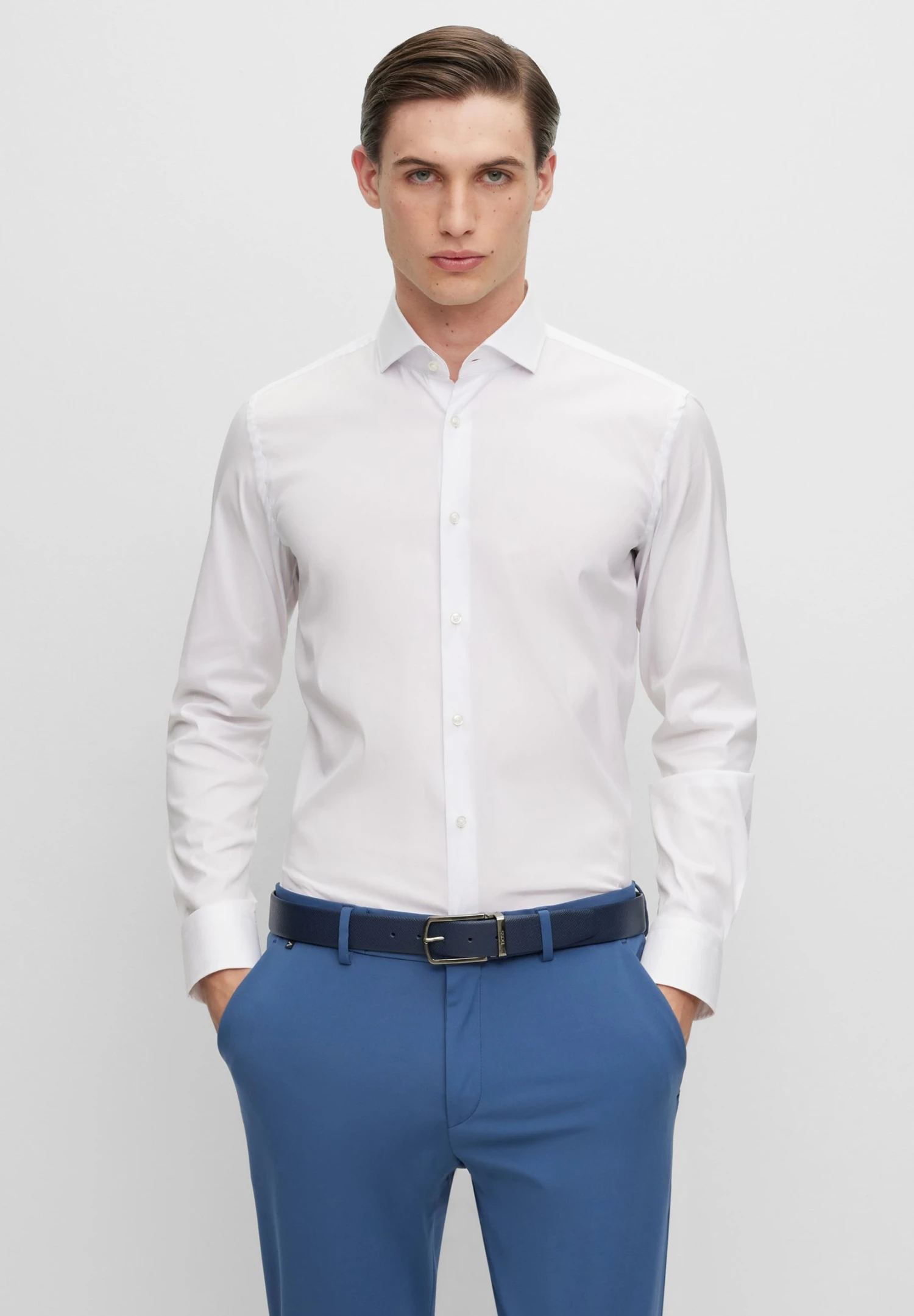 Boss P Hank Spread - Zakelijk Overhemd - White 1 Boss P Hank Spread - Zakelijk Overhemd - White