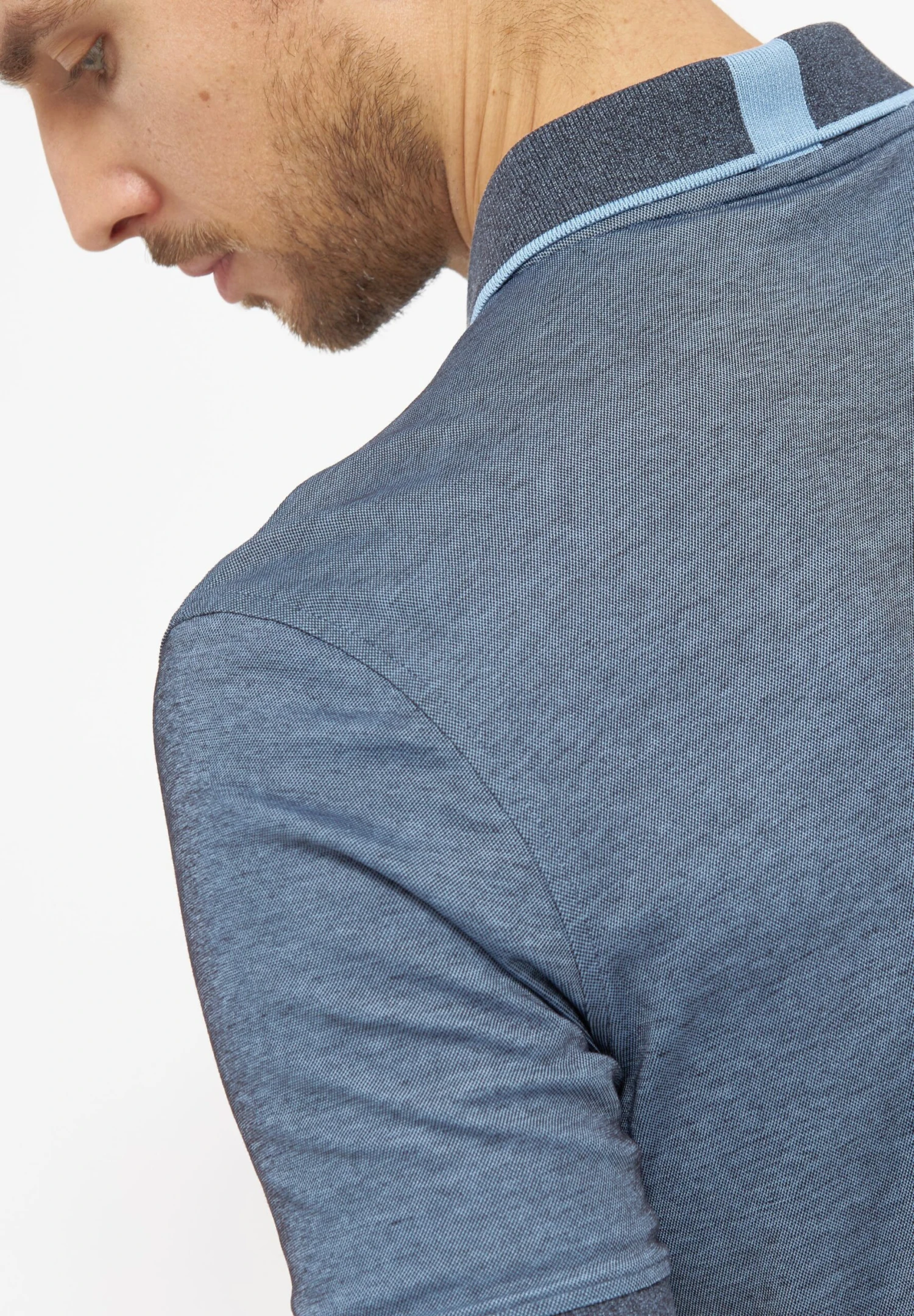 Valencia - Poloshirt - Navy Melange 6 Valencia - Poloshirt - Navy Melange - Afbeelding 6