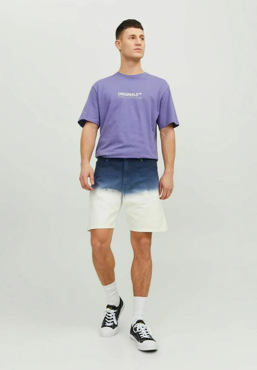 Jack & Jones Chris Batik - Jeansshort - Navy Blazer 2 Jack & Jones Chris Batik - Jeansshort - Navy Blazer - Afbeelding 2