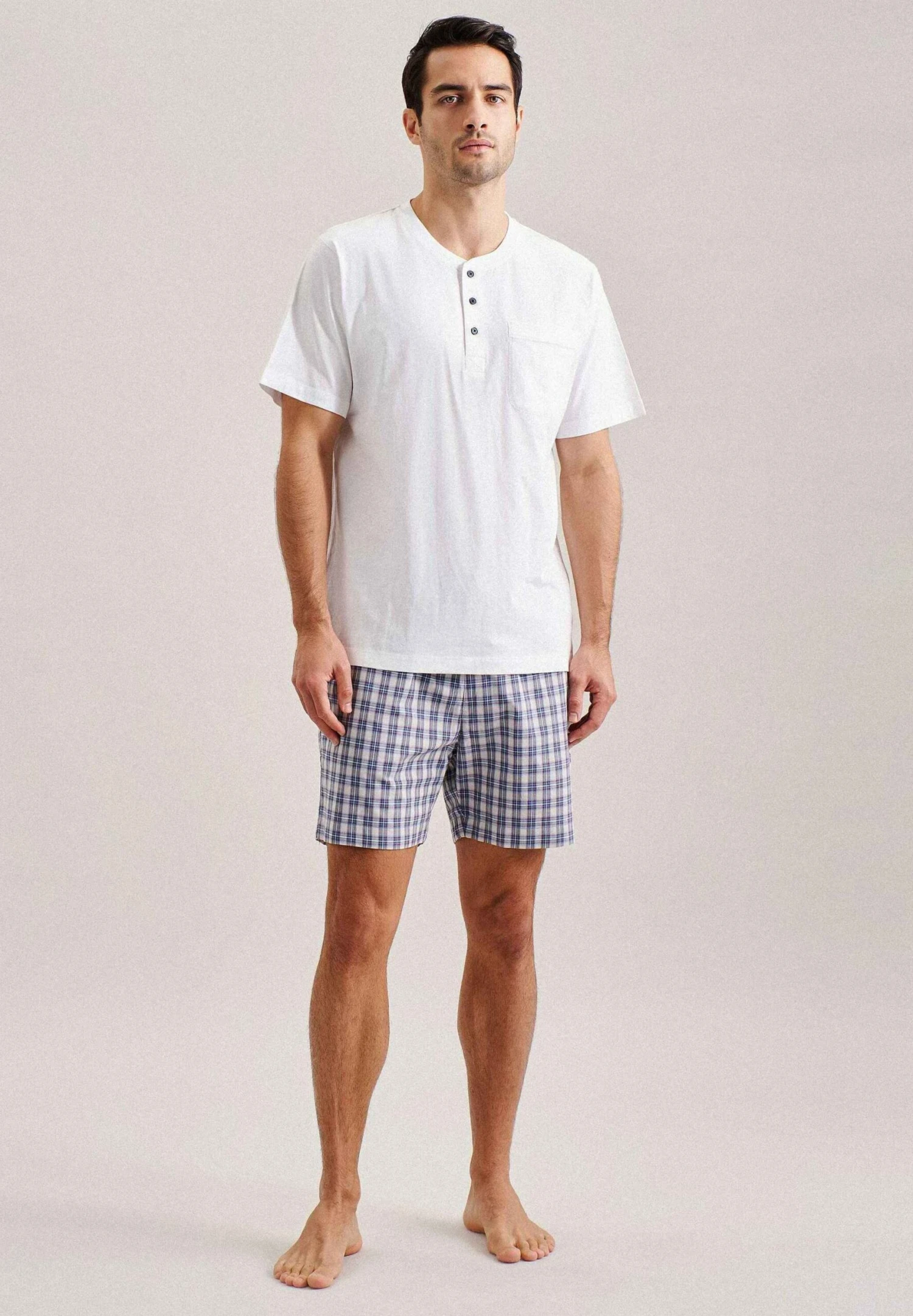 Seidensticker Kurz - Pyjama - White 2 Seidensticker Kurz - Pyjama - White - Afbeelding 2