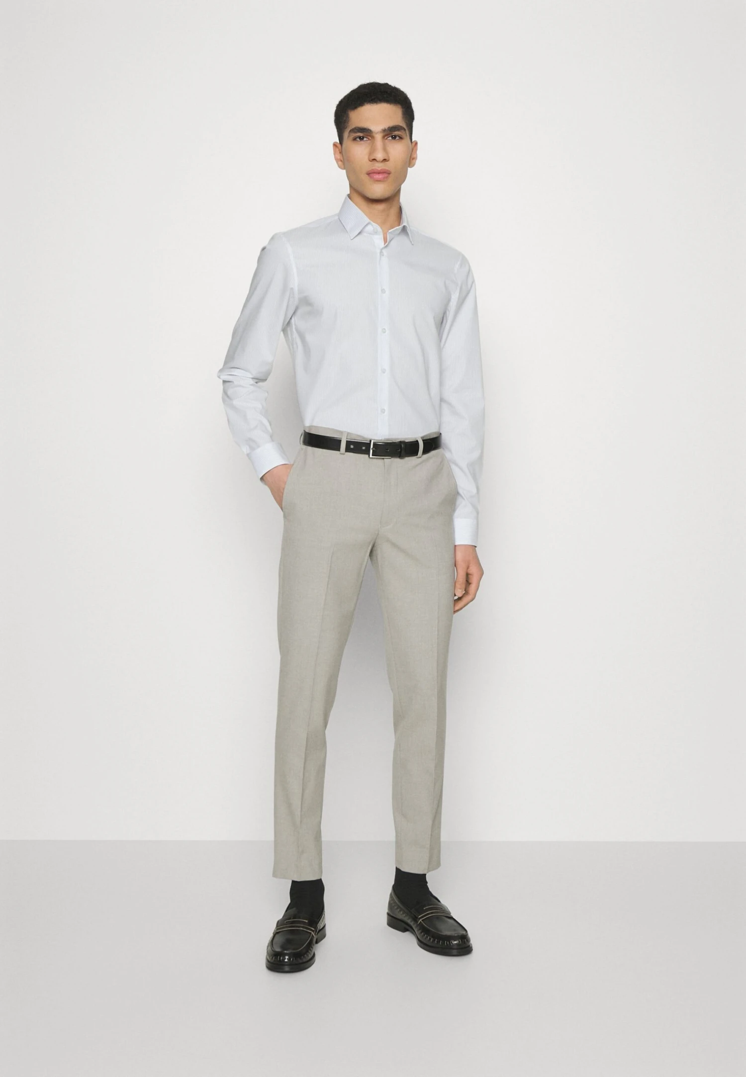 Stretch Stripe- Zakelijk Overhemd - Bright White 4 Stretch Stripe- Zakelijk Overhemd - Bright White - Afbeelding 4