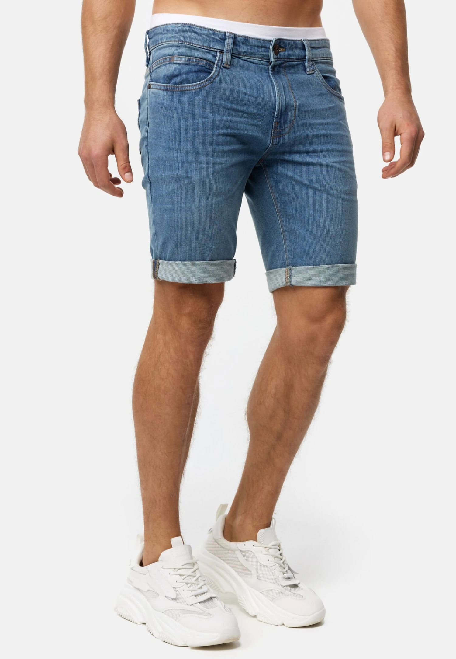 Indicode Jeans Anny - Jeansshort - Rain Grey 4 Indicode Jeans Anny - Jeansshort - Rain Grey - Afbeelding 4