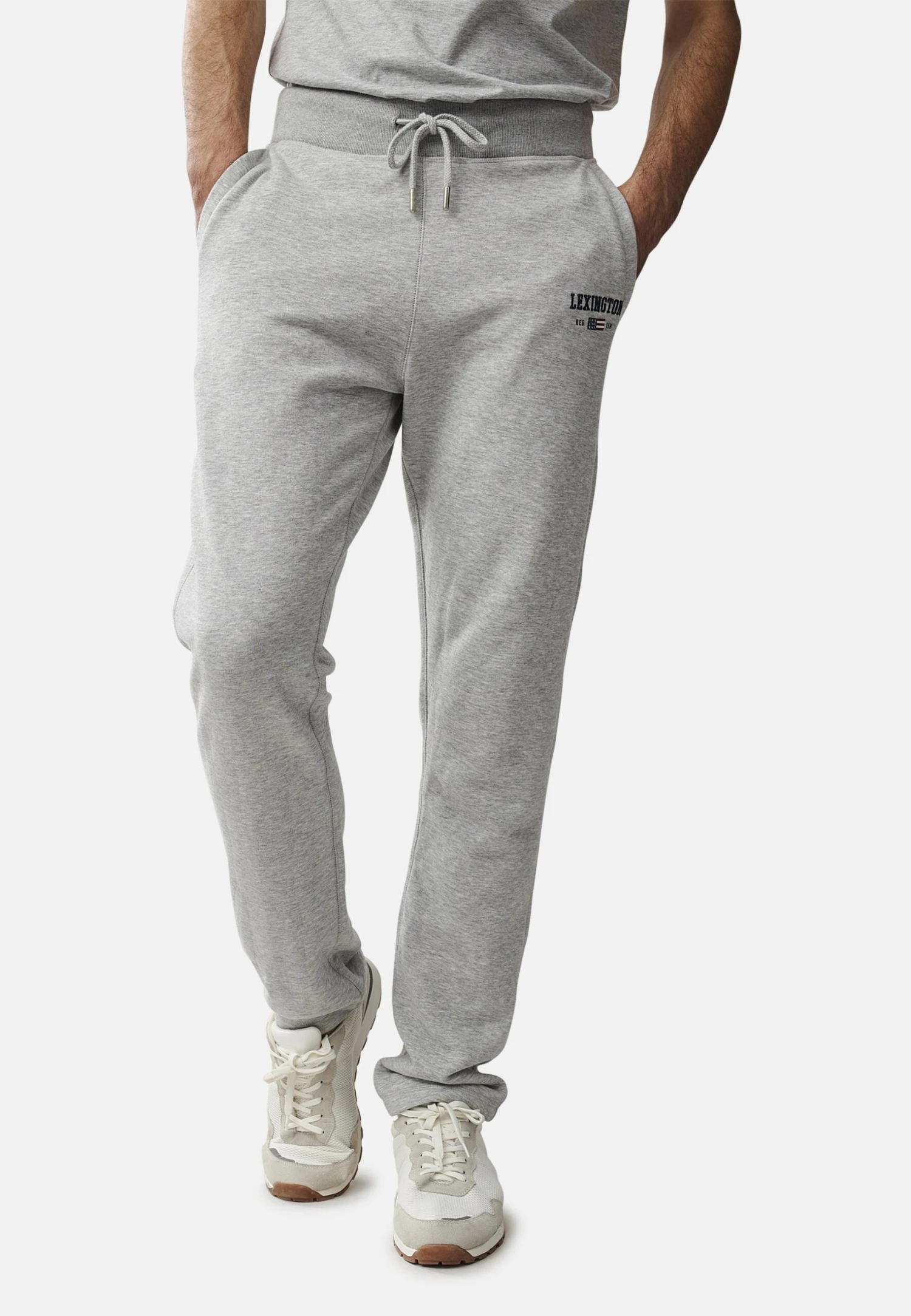 Lexington Brandon- Trainingsbroek - Light Grey Melange 1 Lexington Brandon- Trainingsbroek - Light Grey Melange