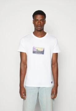 Jack & Jones Jorwoodlandgraphic Tee Crew Neck - T-Shirt Print - Bright White