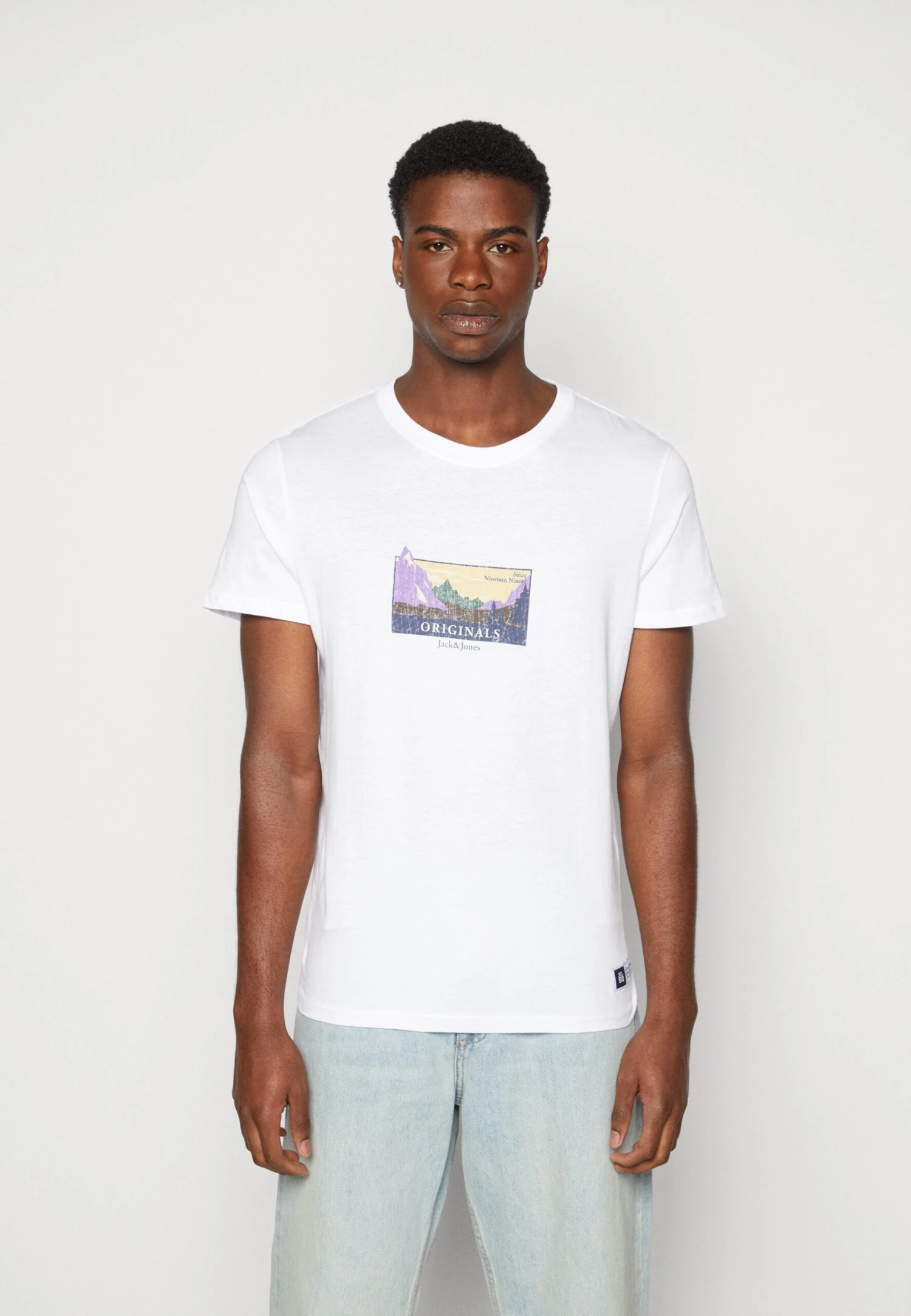 Jack & Jones Jorwoodlandgraphic Tee Crew Neck - T-Shirt Print - Bright White 1 Jack & Jones Jorwoodlandgraphic Tee Crew Neck - T-Shirt Print - Bright White
