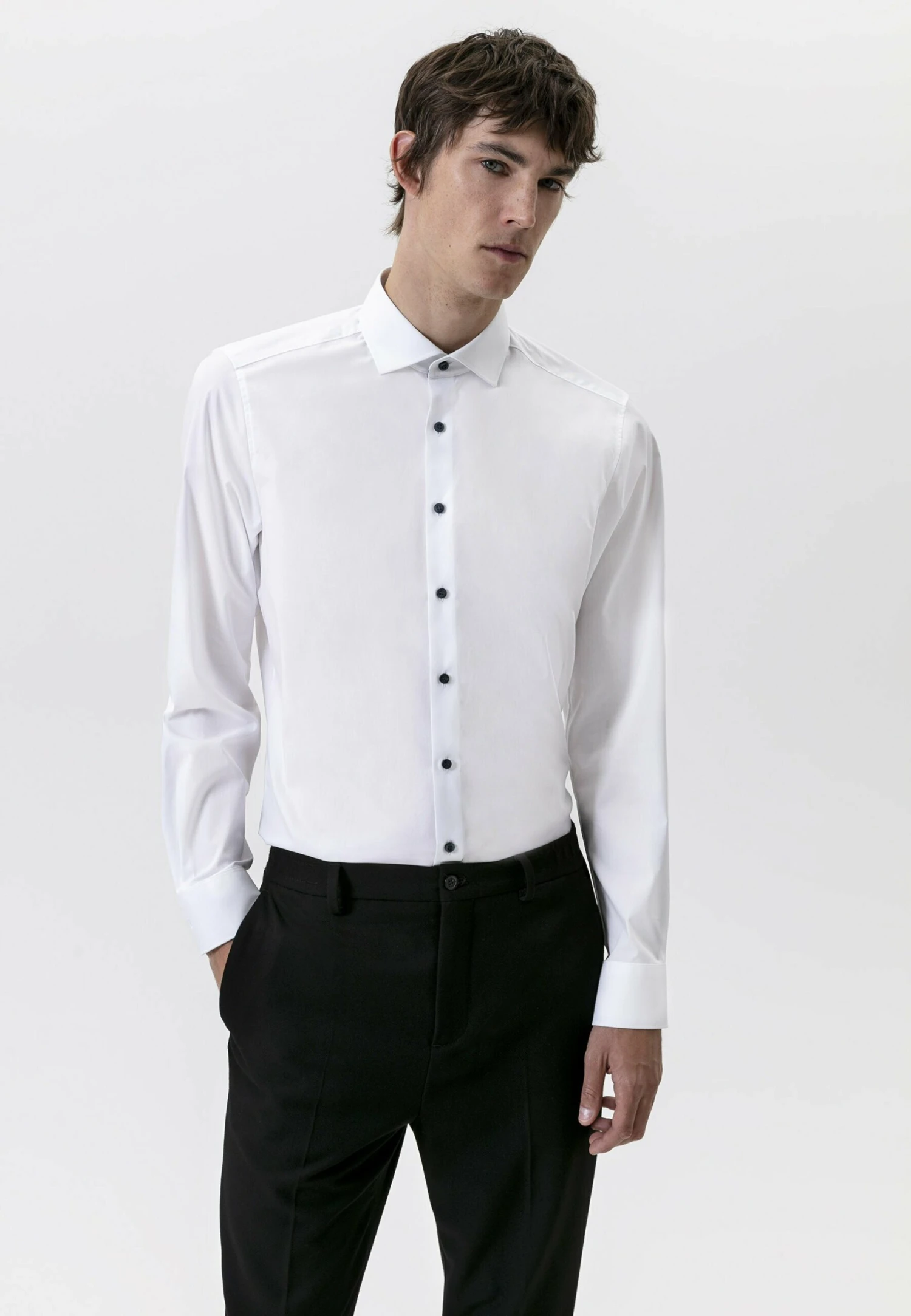 Body Fit - Zakelijk Overhemd - Weiß 1 Body Fit - Zakelijk Overhemd - Weiß