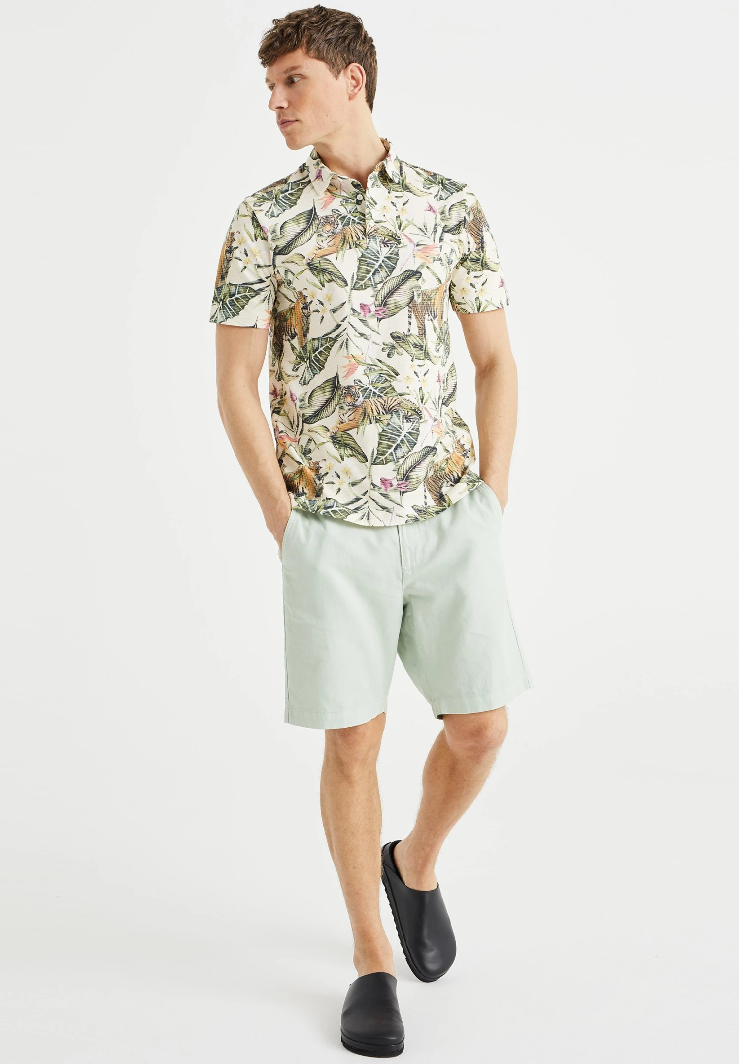 WE FASHION Shorts - Green 2 WE FASHION Shorts - Green - Afbeelding 2