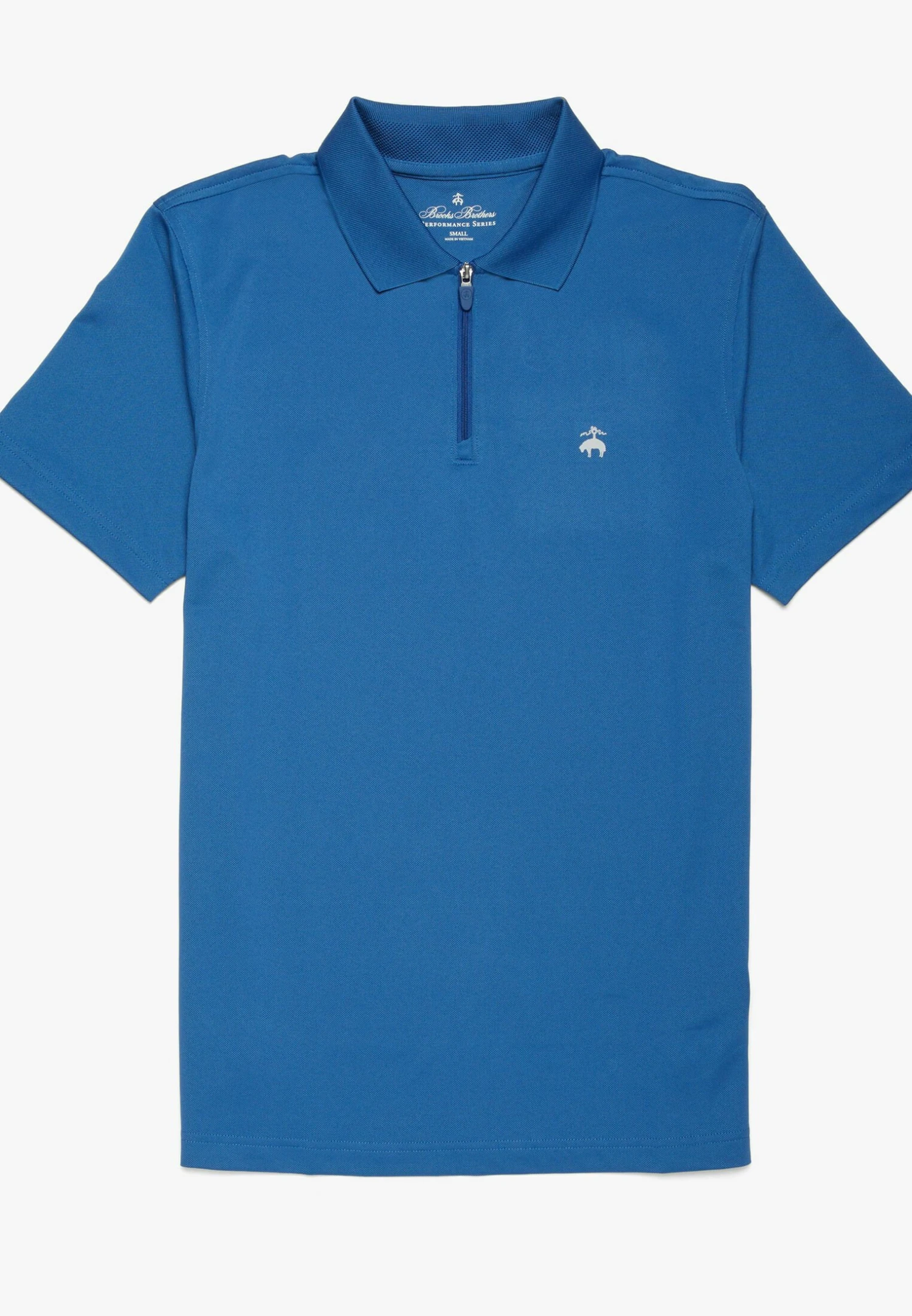 Performance Zip - Poloshirt - Blue 1 Performance Zip - Poloshirt - Blue