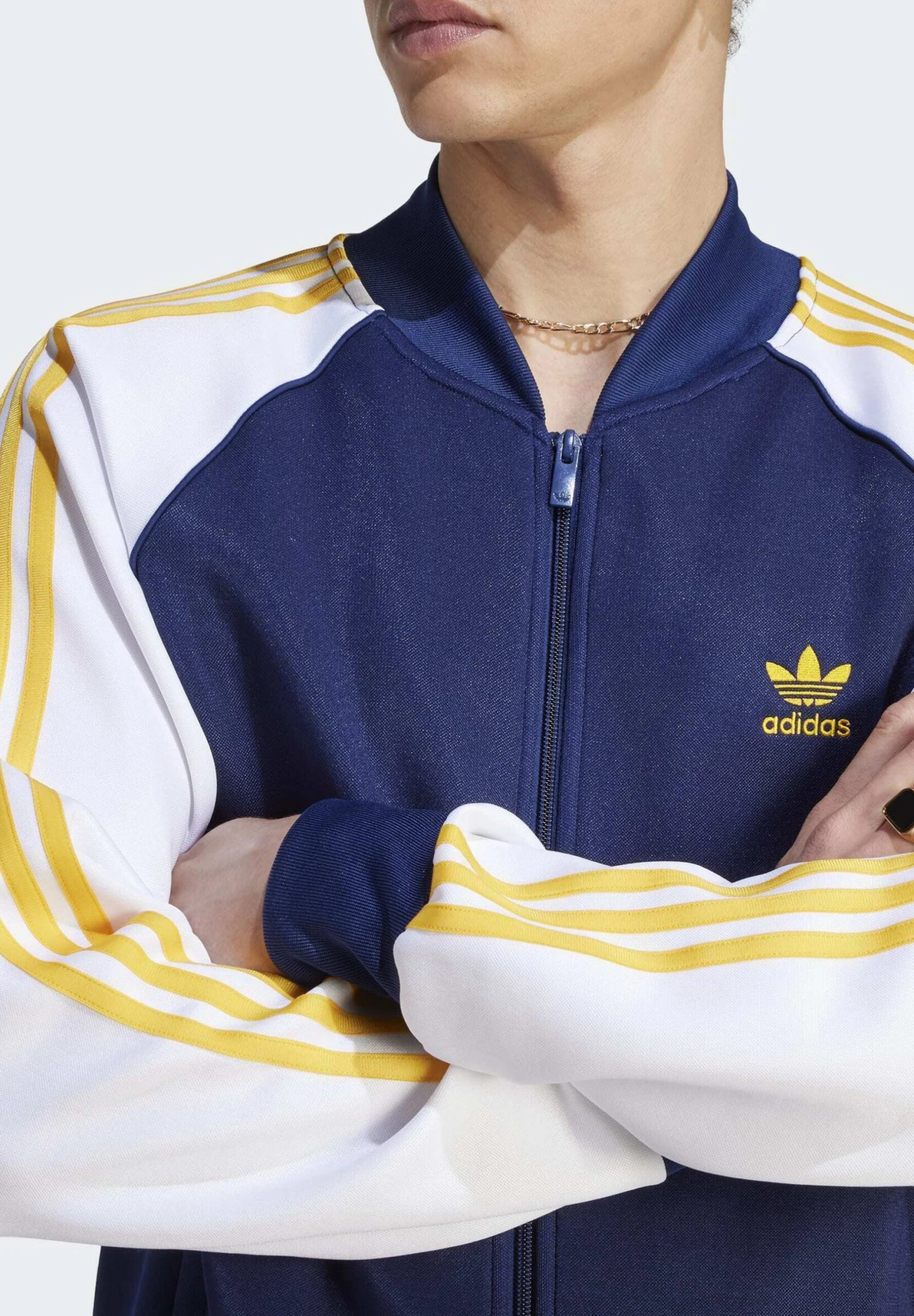 Adidas Originals Classics - Trainingsvest - Dark Blue Crew Yellow White 3 Adidas Originals Classics - Trainingsvest - Dark Blue Crew Yellow White - Afbeelding 3