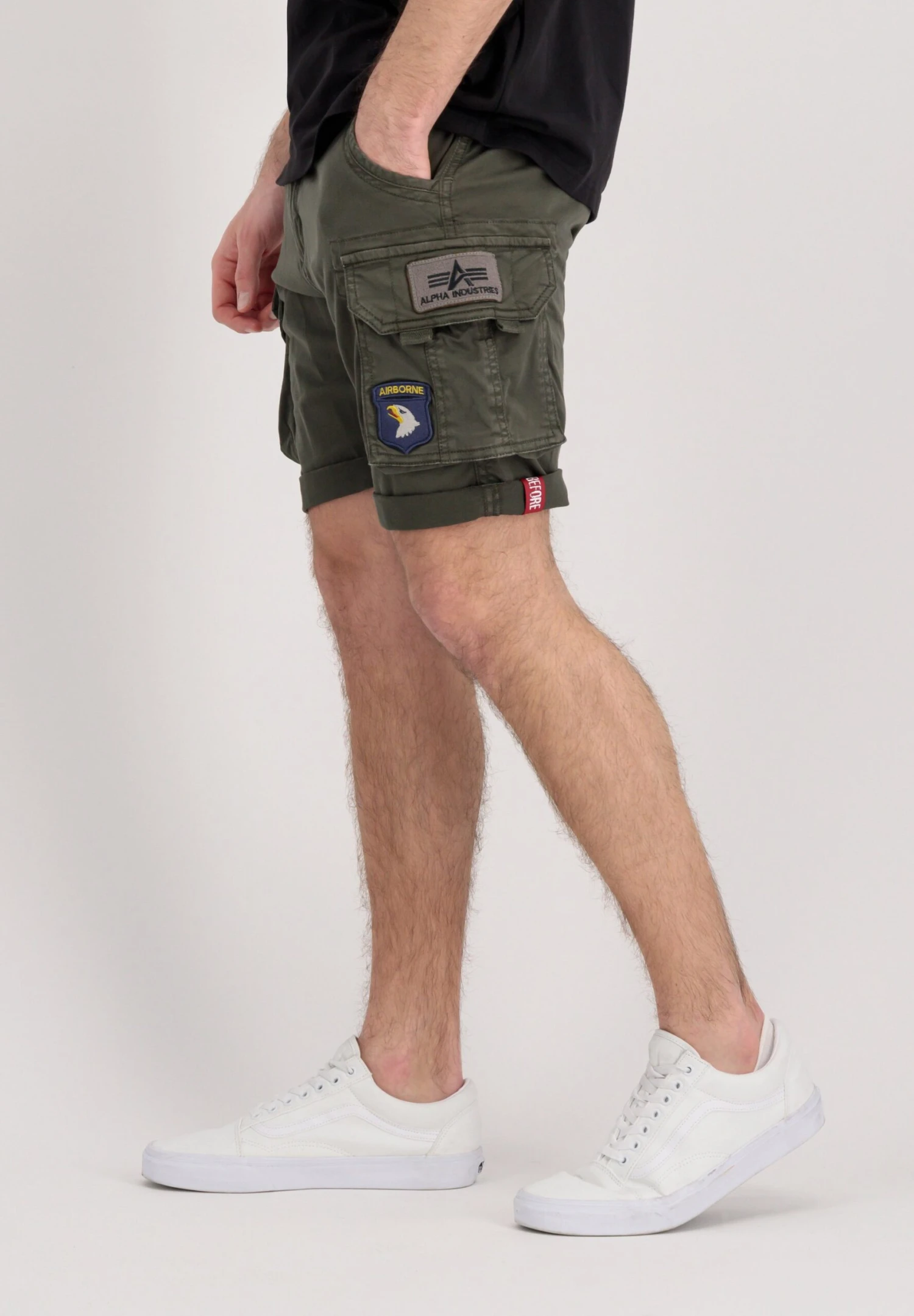 Alpha Industries Crew Patch - Shorts - Greyblack 4 Alpha Industries Crew Patch - Shorts - Greyblack - Afbeelding 4