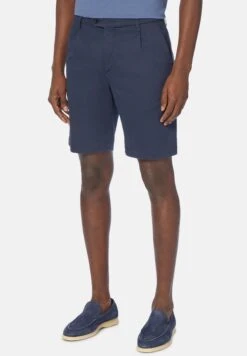 Stretch And Bermuda Co - Shorts - Navy Blue
