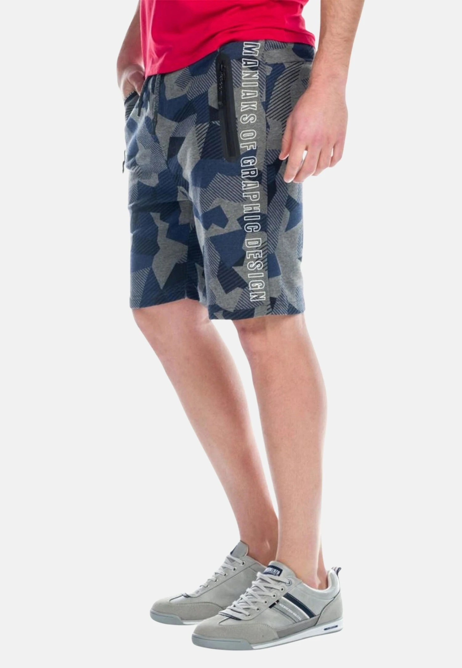 Koroshi Plush Camouflage Cam - Shorts - Azul Blue 4 Koroshi Plush Camouflage Cam - Shorts - Azul Blue - Afbeelding 4