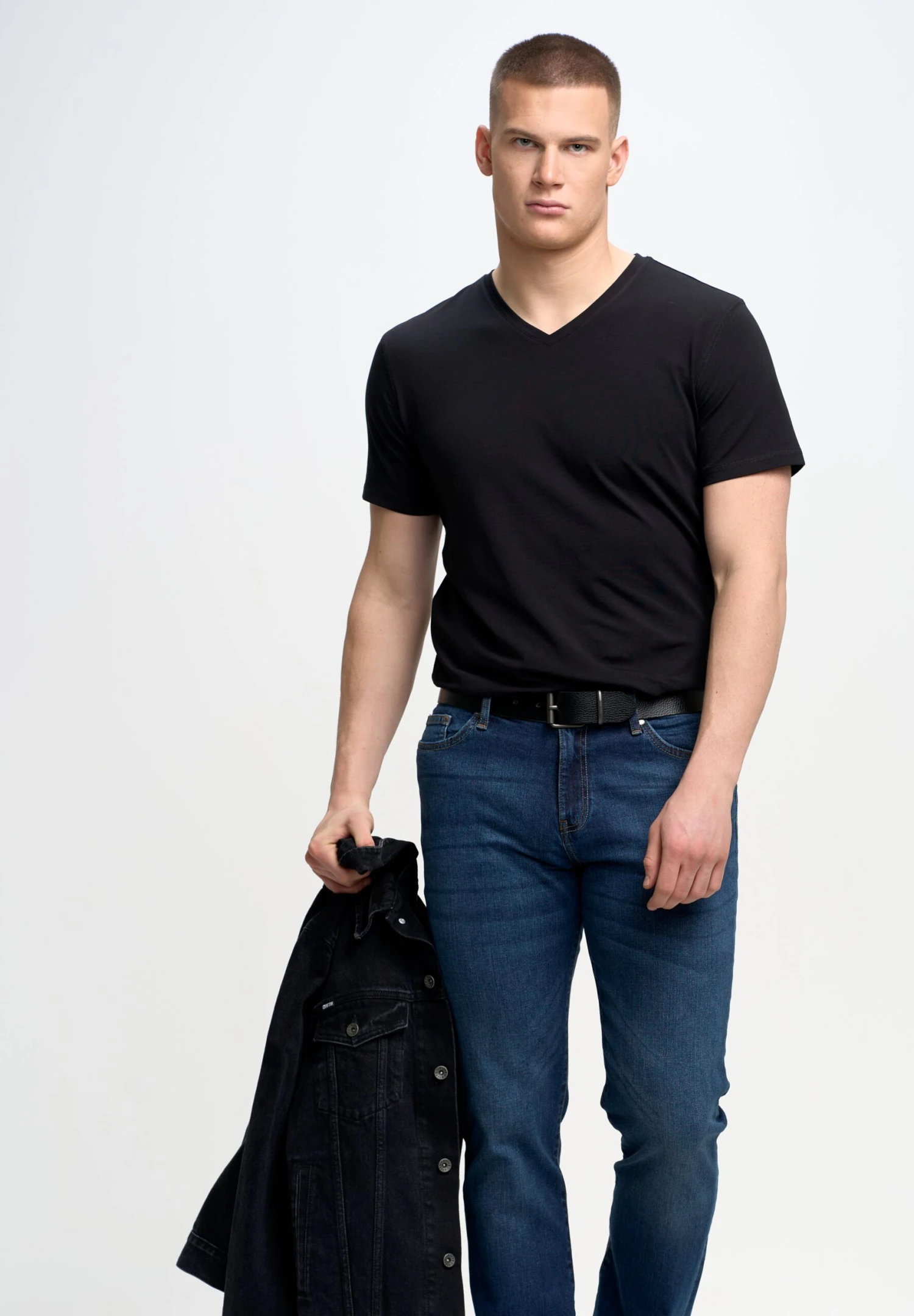 BIG STAR Classicov - T-Shirt Basic - Schwarz 6 BIG STAR Classicov - T-Shirt Basic - Schwarz - Afbeelding 6