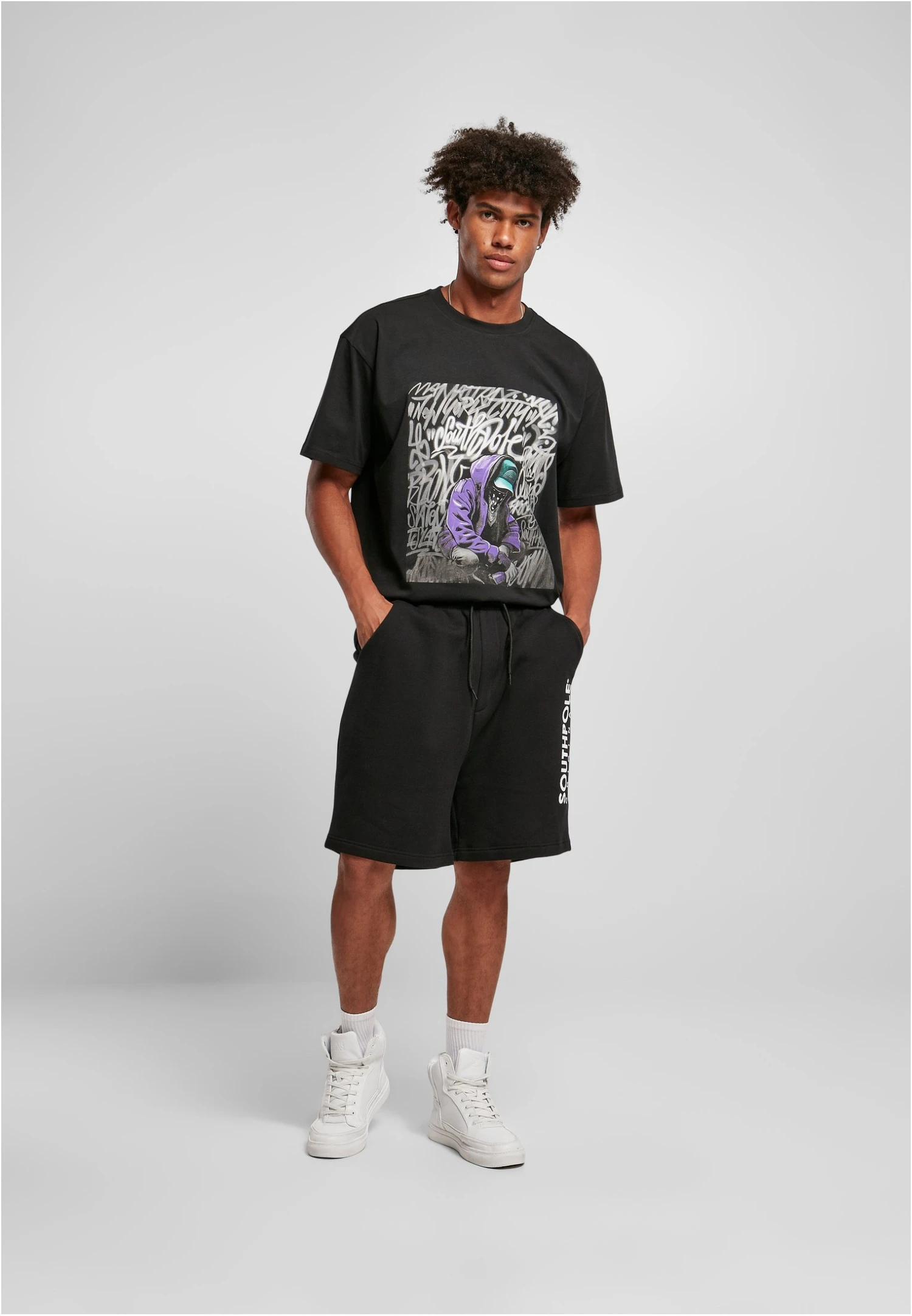 Southpole Trainingsbroek - Black 2 Southpole Trainingsbroek - Black - Afbeelding 2