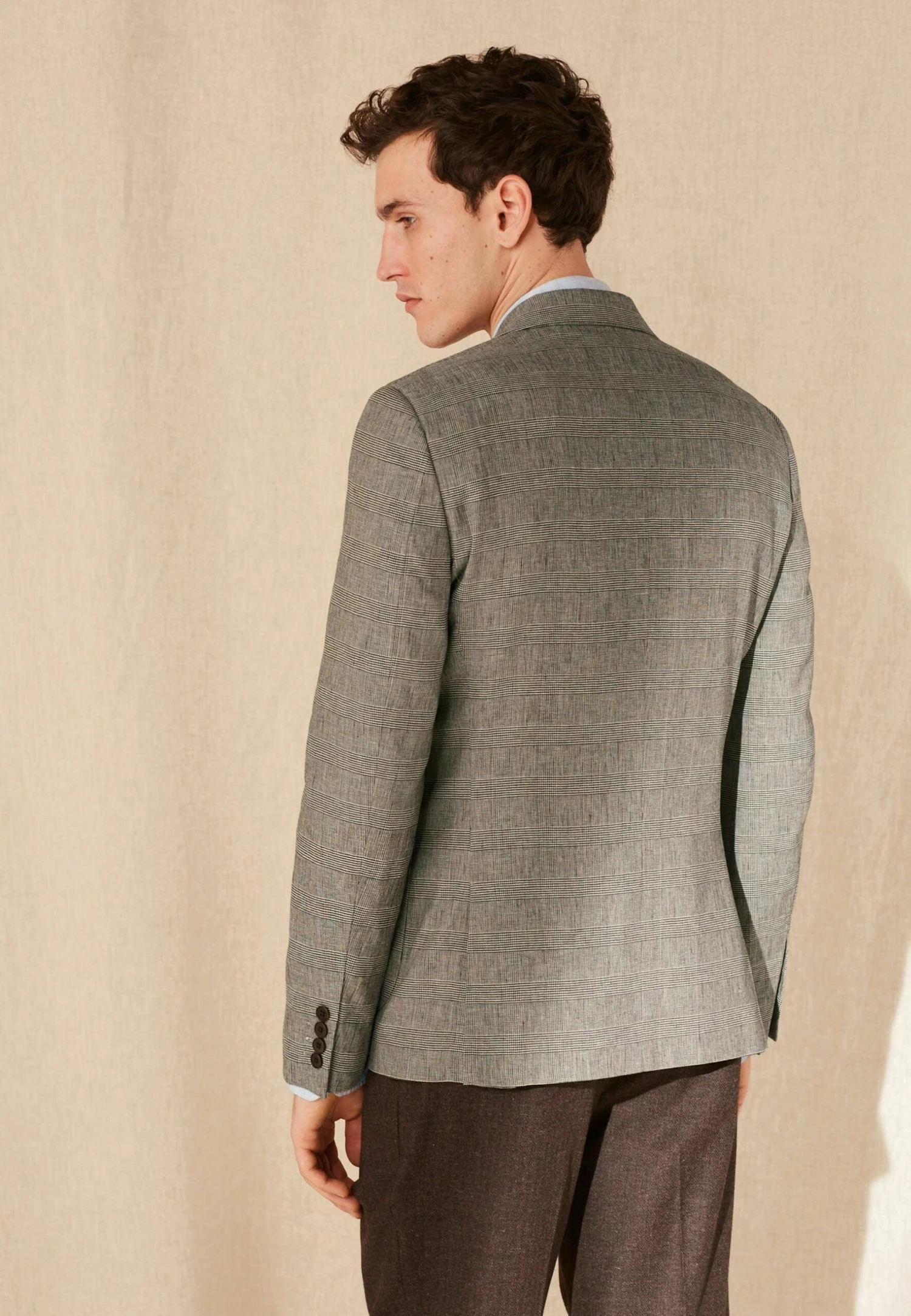 Next Nova Fides Check Double Breasted - Blazer - Taupe Brown 3 Next Nova Fides Check Double Breasted - Blazer - Taupe Brown - Afbeelding 3