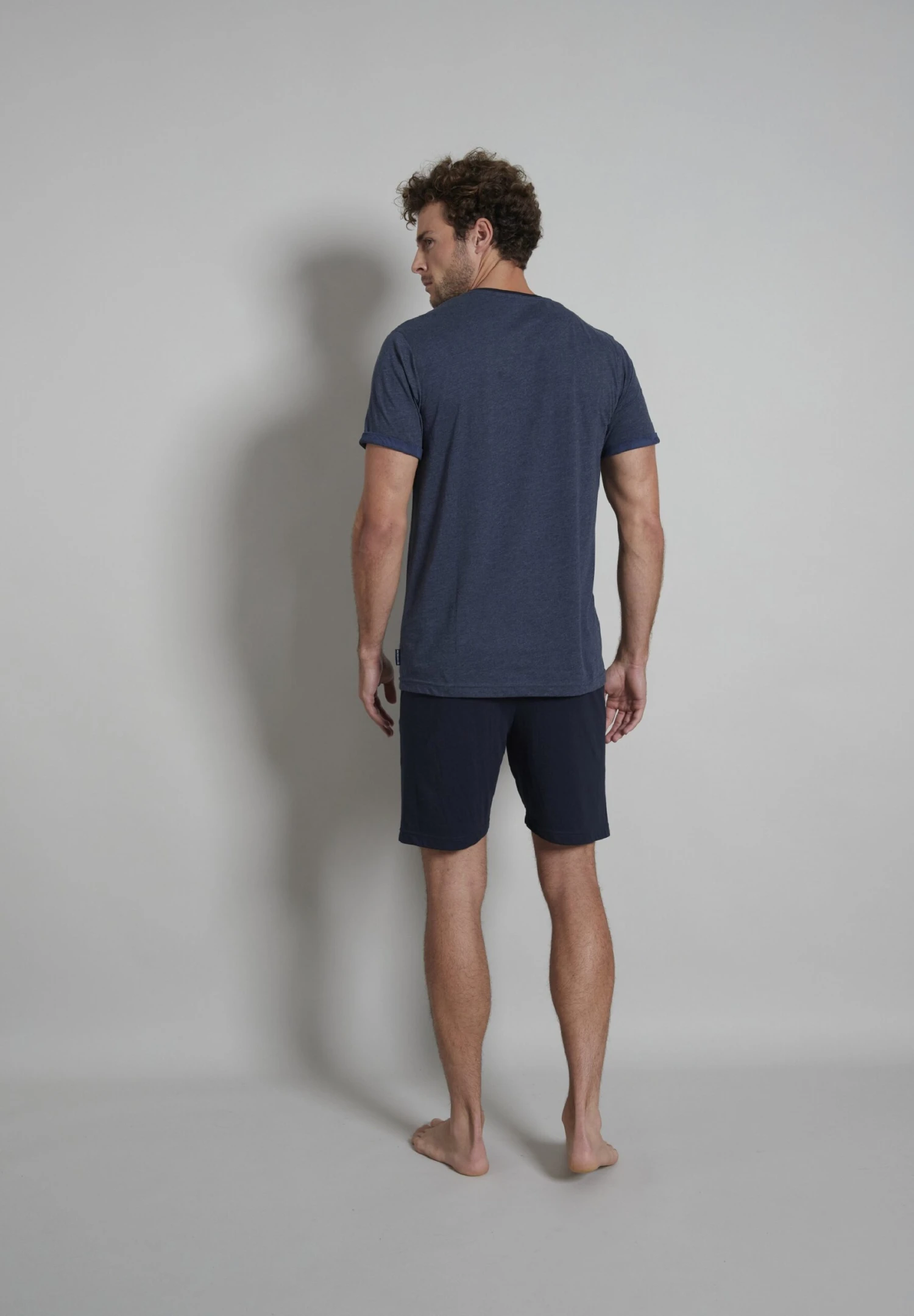 Tom Tailor Set - Pyjama - Blau Dunkel Melange 2 Tom Tailor Set - Pyjama - Blau Dunkel Melange - Afbeelding 2