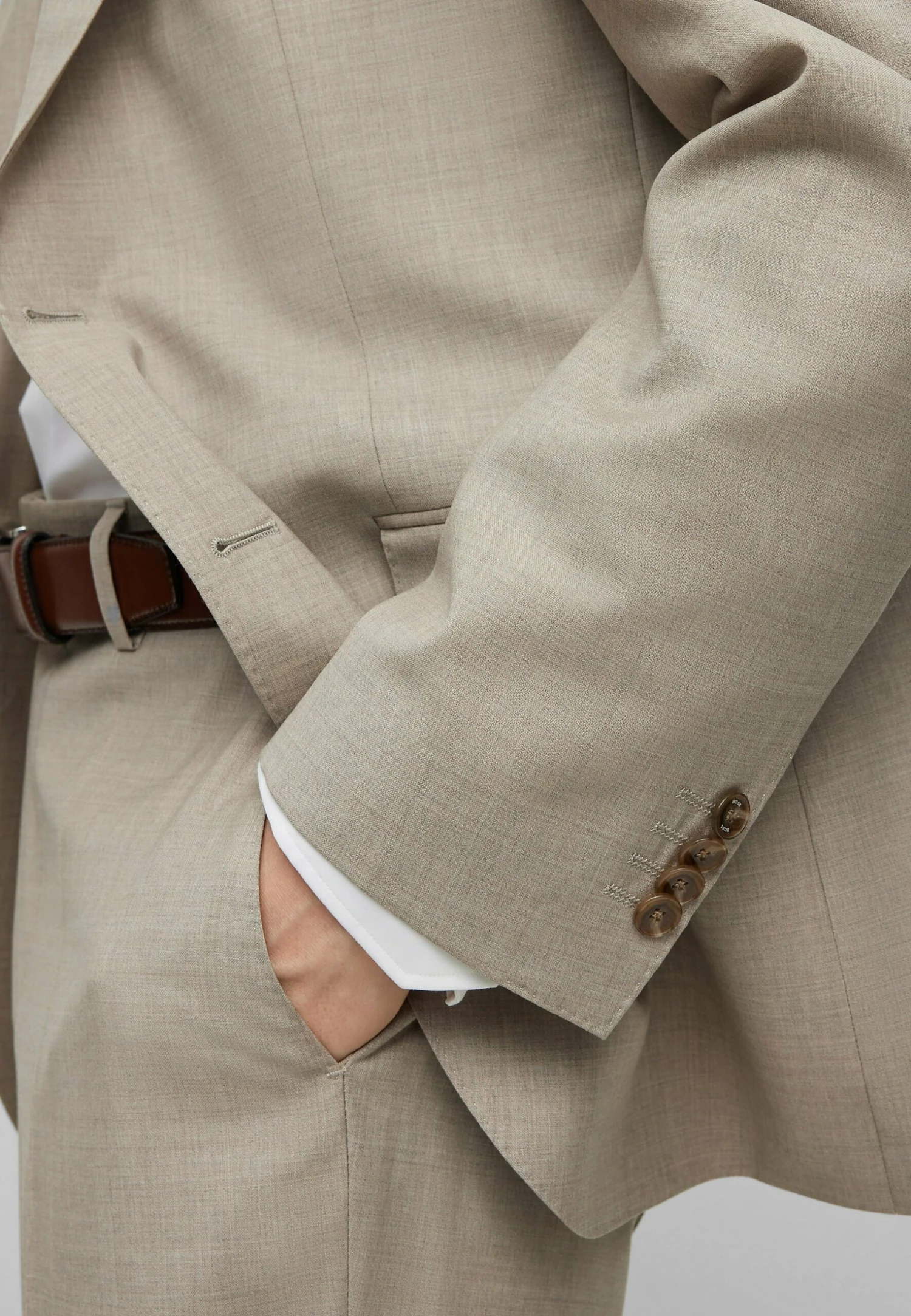 Boss Kostuum - Beige Three 8 Boss Kostuum - Beige Three - Afbeelding 8