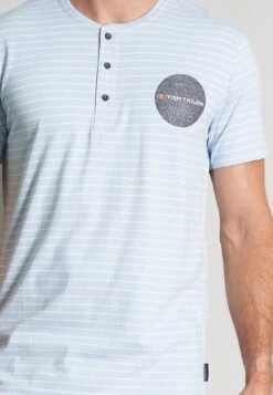 Tom Tailor Set Shorty - Pyjama - Blau Hell Streifen -Next Verkoopwinkel 5ddc1b4bf939414080cb2087ad7ab8df