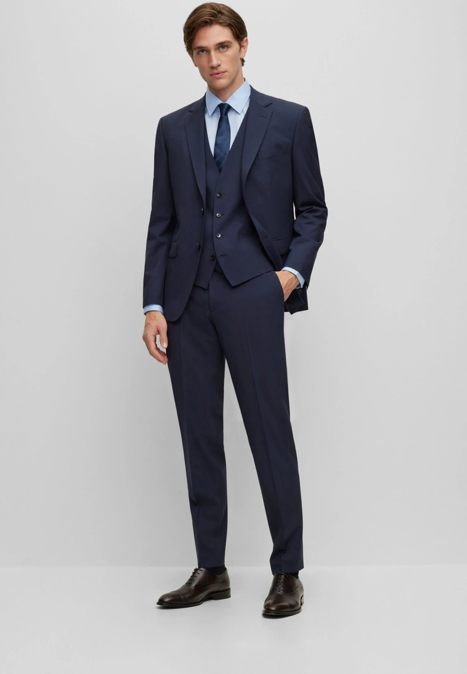 Boss Gilet - Open Blue Twenty 2 Boss Gilet - Open Blue Twenty - Afbeelding 2