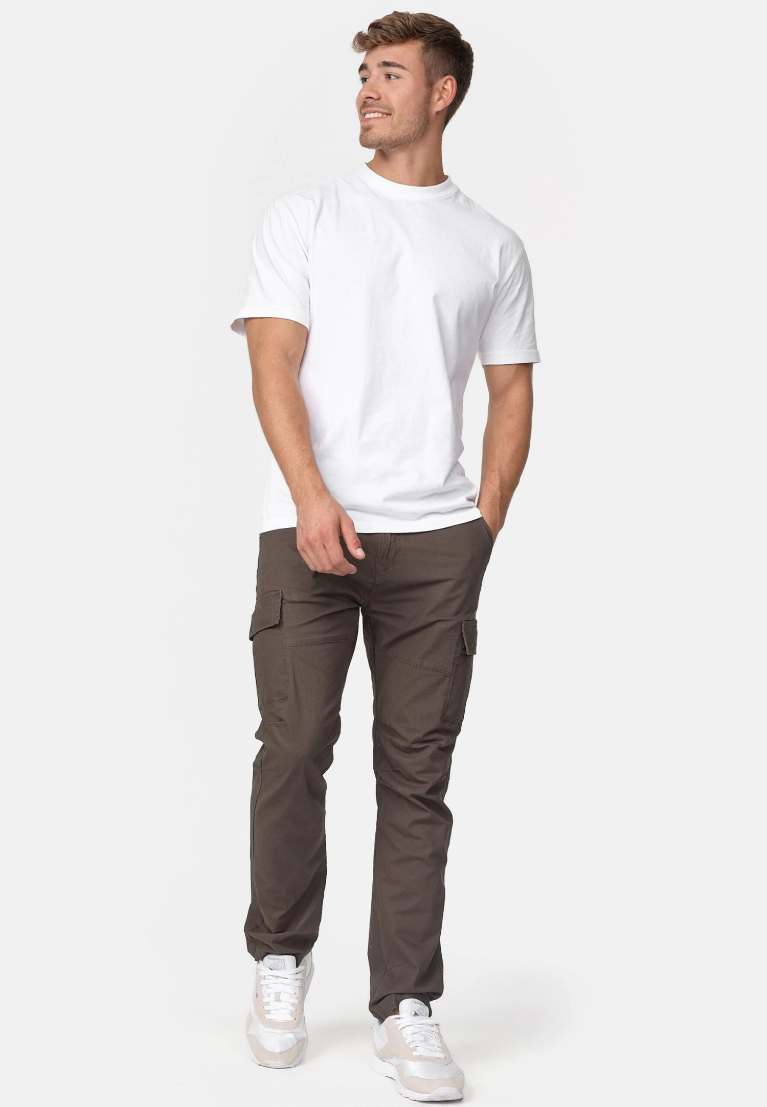 Indicode Jeans Cargobroek - Anthracite 2 Indicode Jeans Cargobroek - Anthracite - Afbeelding 2