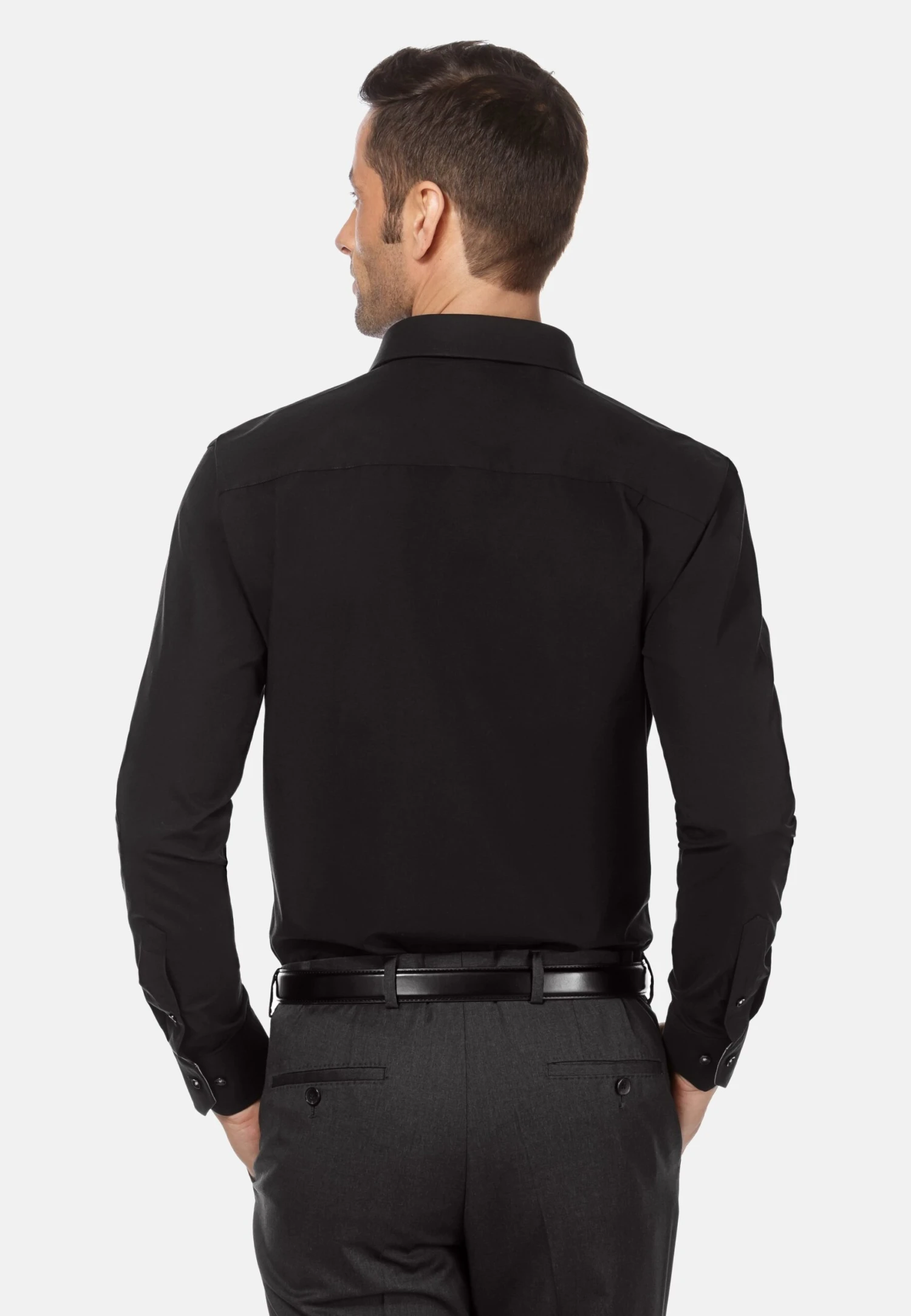Zakelijk Overhemd - Schwarz 2 Zakelijk Overhemd - Schwarz - Afbeelding 2