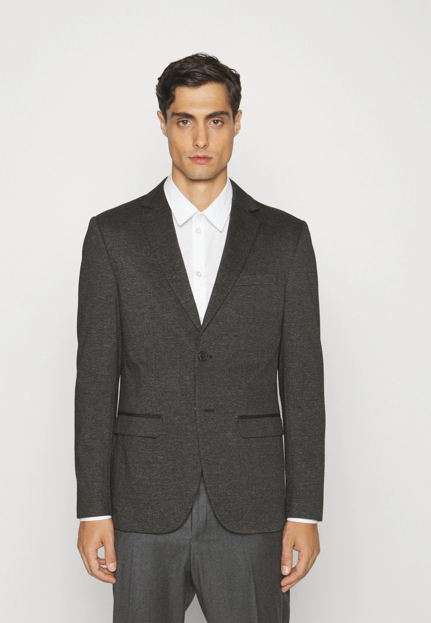 Selected Homme Slhslim Aitor - Blazer - Dark Grey Melange 1 Selected Homme Slhslim Aitor - Blazer - Dark Grey Melange