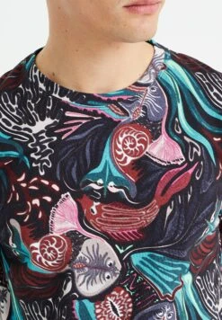 WE FASHION Slim Fit Dessin - T-Shirt Print - Light Blue -Next Verkoopwinkel 6071e55e05b8418ba73f2abba842e243