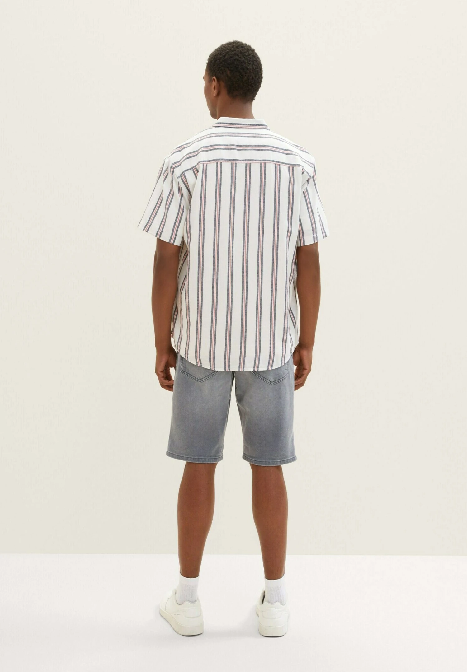 Tom Tailor Jeansshort - Used Mid Stone Grey Denim 3 Tom Tailor Jeansshort - Used Mid Stone Grey Denim - Afbeelding 3